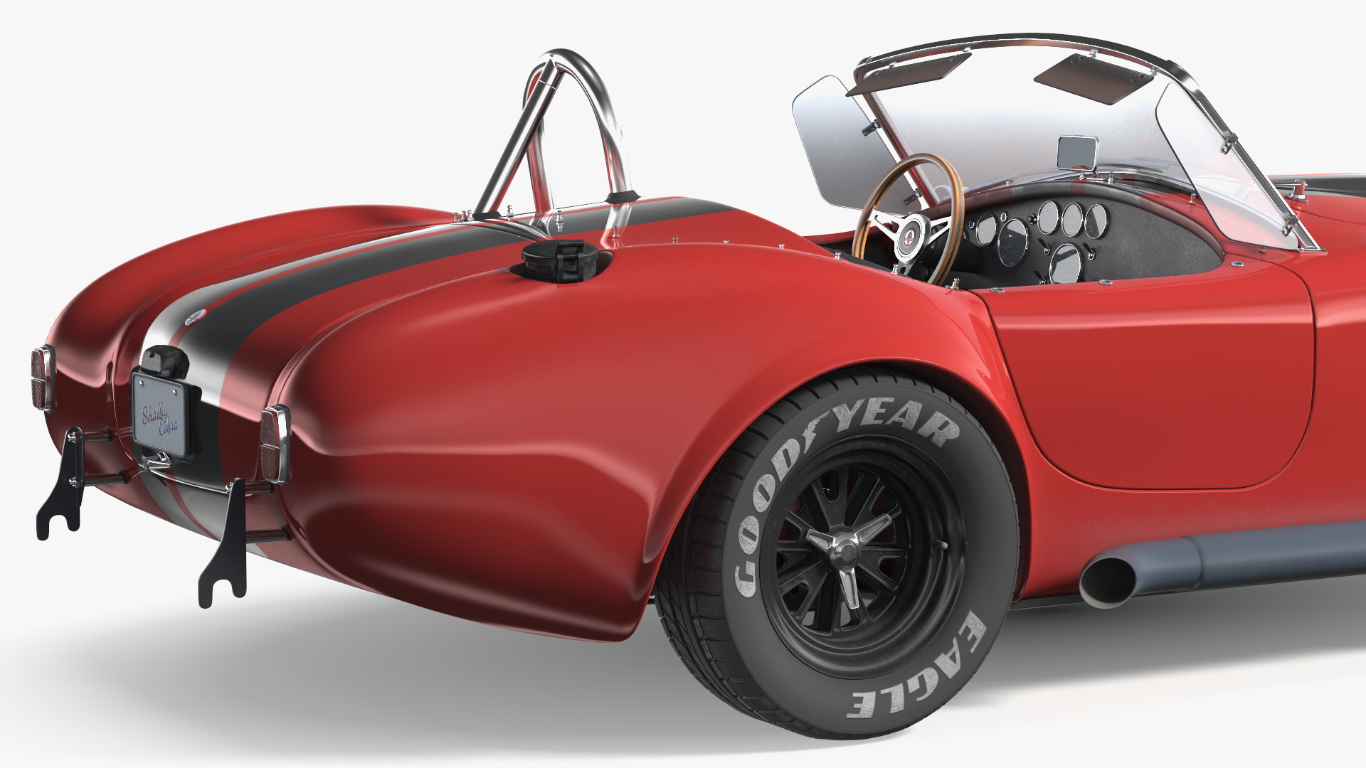 3D Racing Cobra Shelby 1965 Rigged