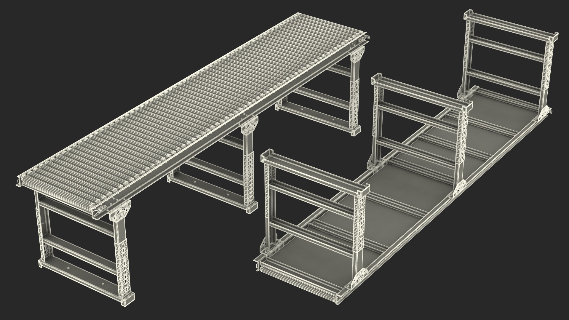 3D Conveyor Roller Stand