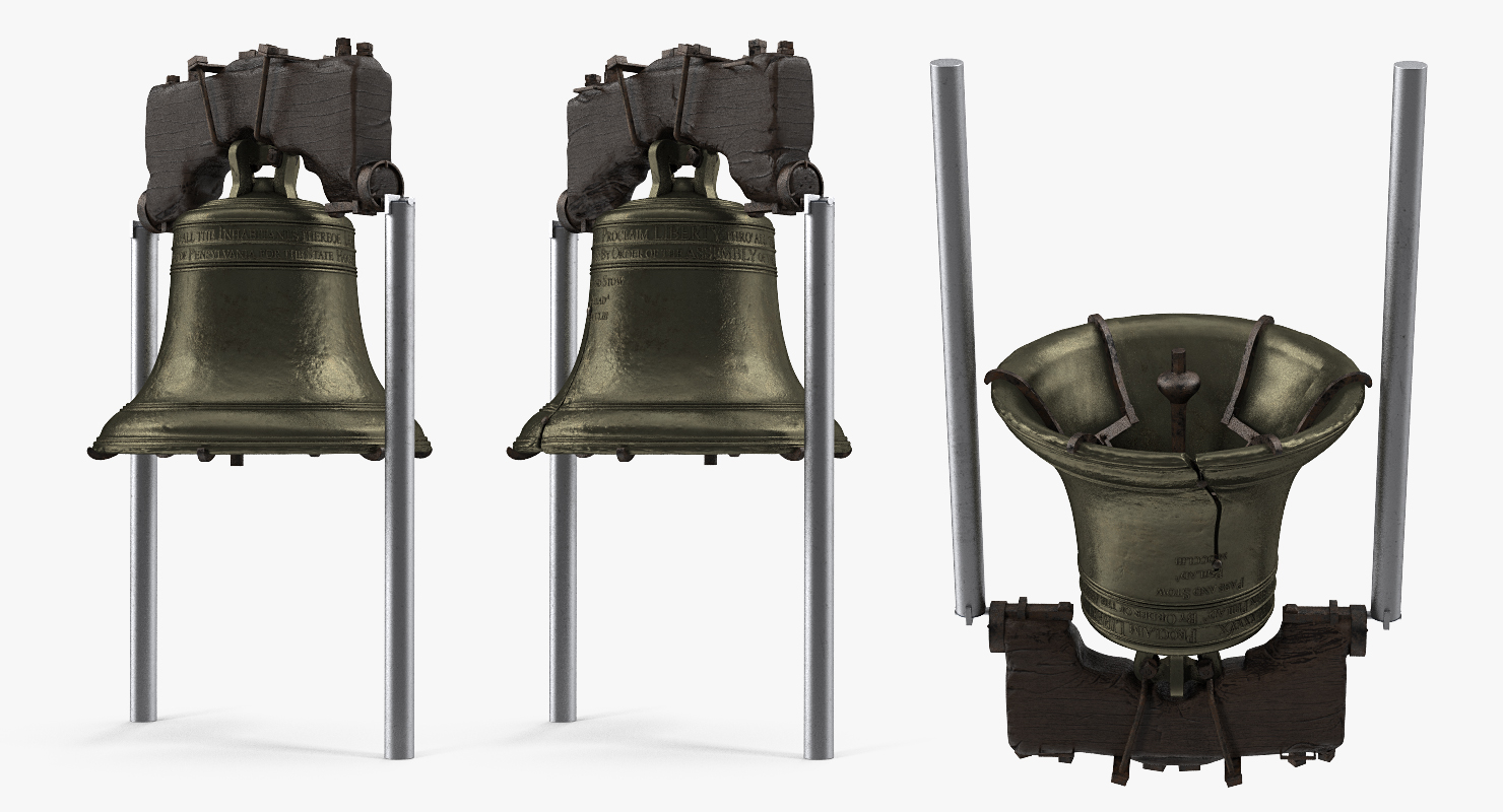 3D model Liberty Bell Independence Hall