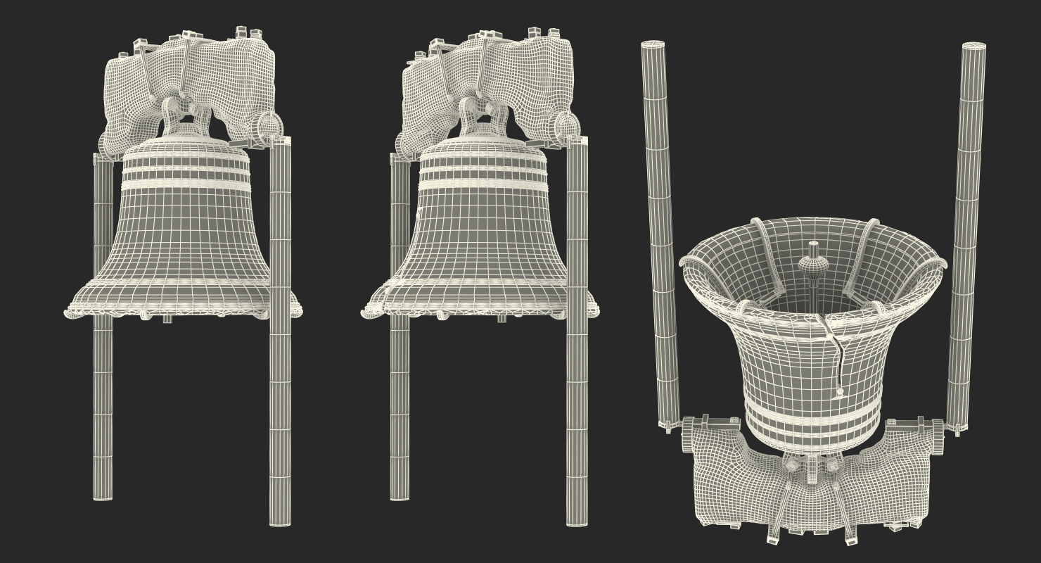 3D model Liberty Bell Independence Hall