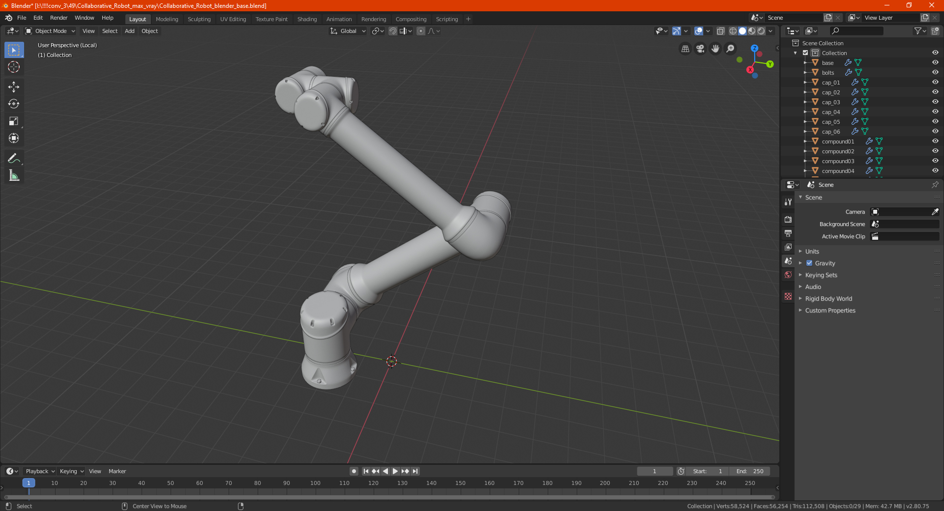 Collaborative Robot 3D model