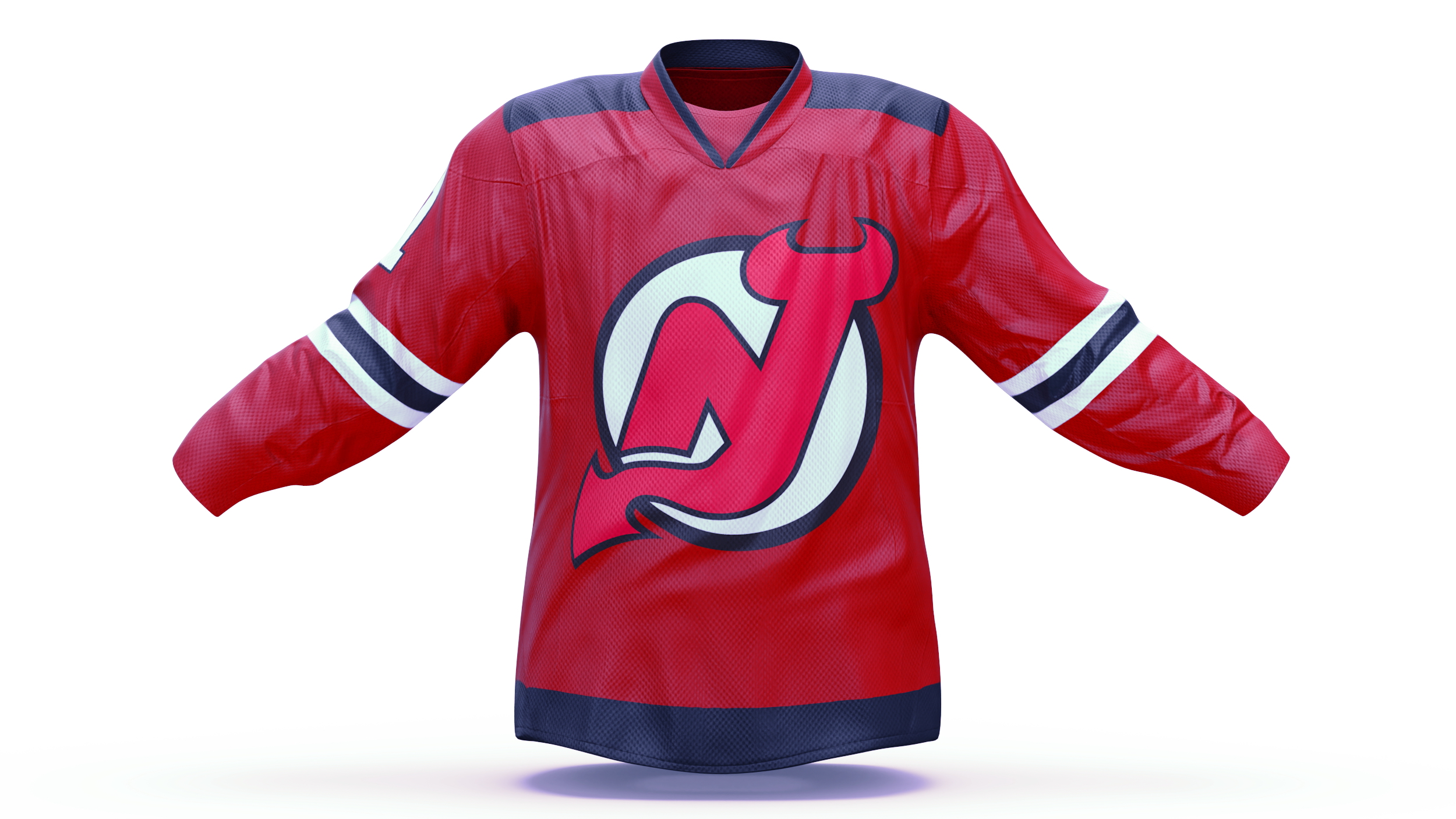 3D Hockey Jersey NJ Devils model