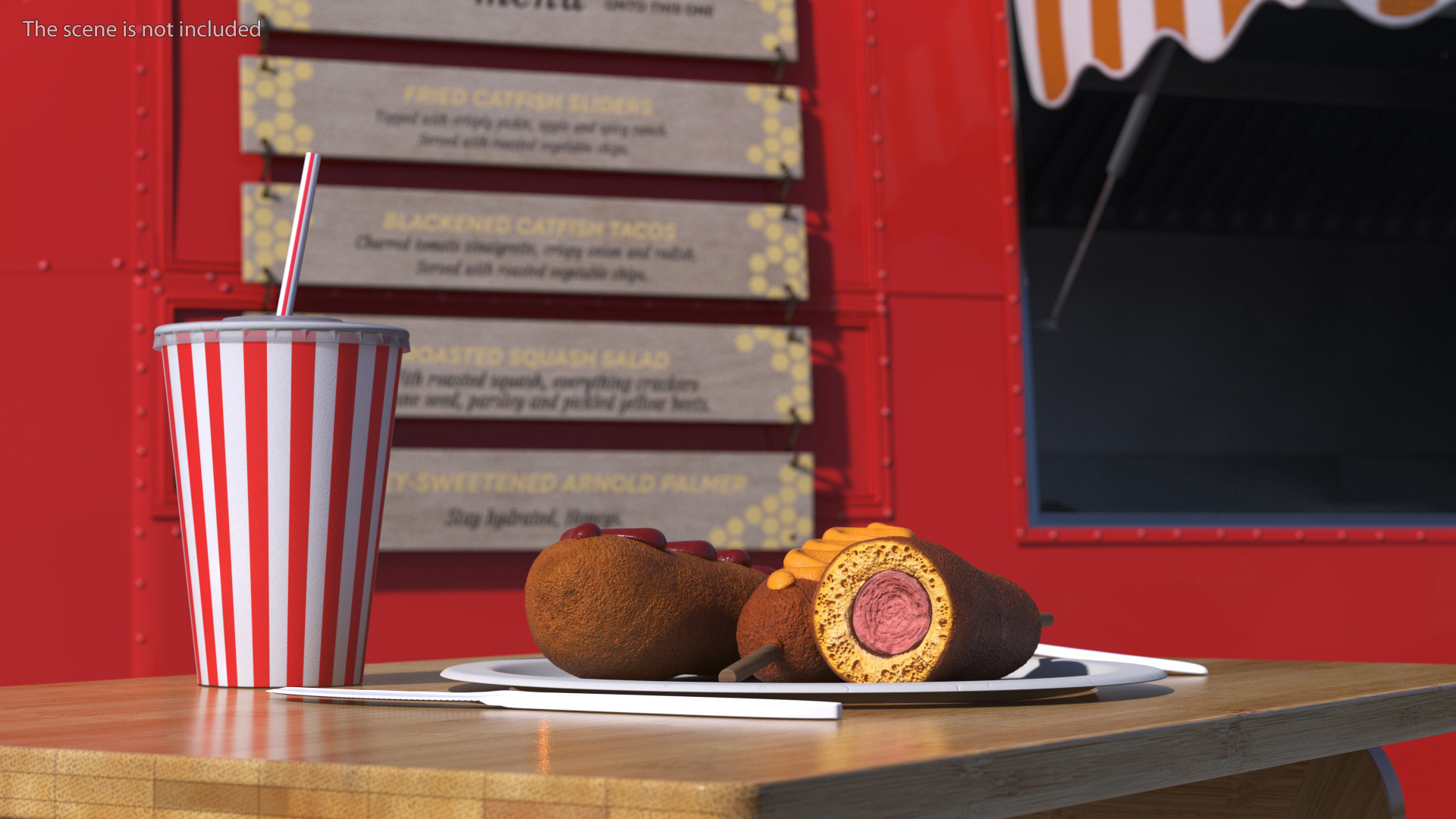 3D model Street Food Set