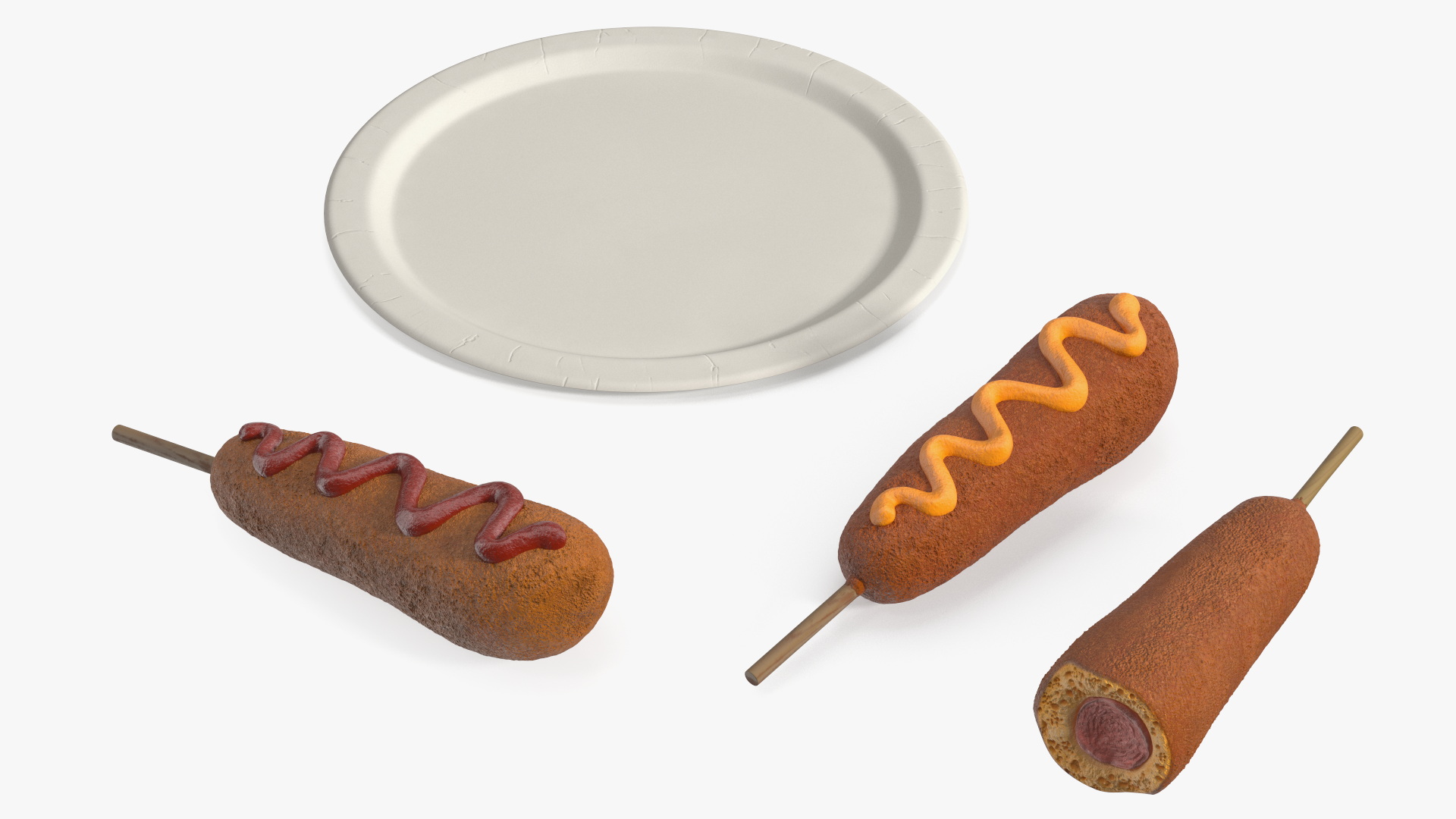 3D model Street Food Set