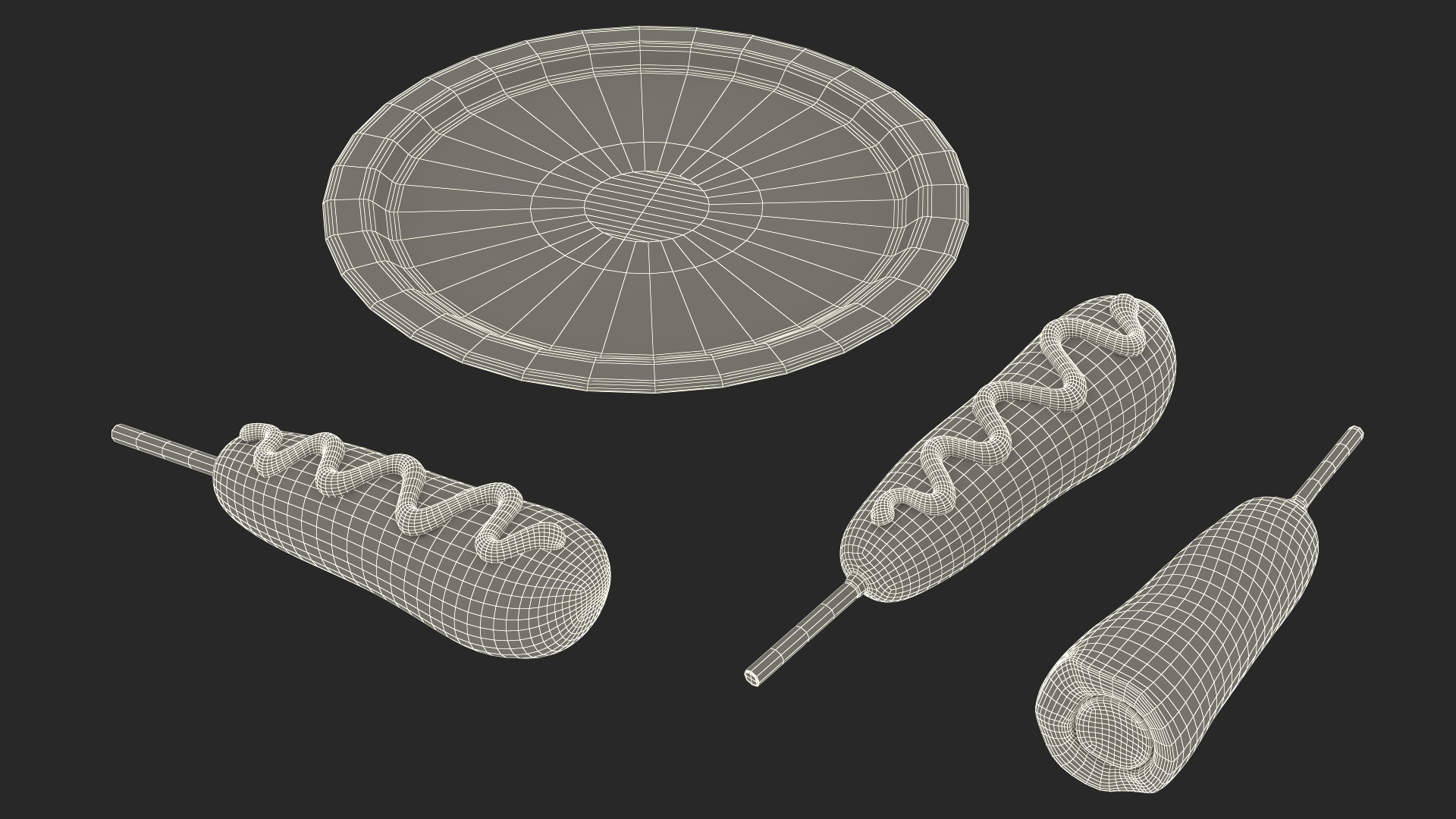 3D model Street Food Set