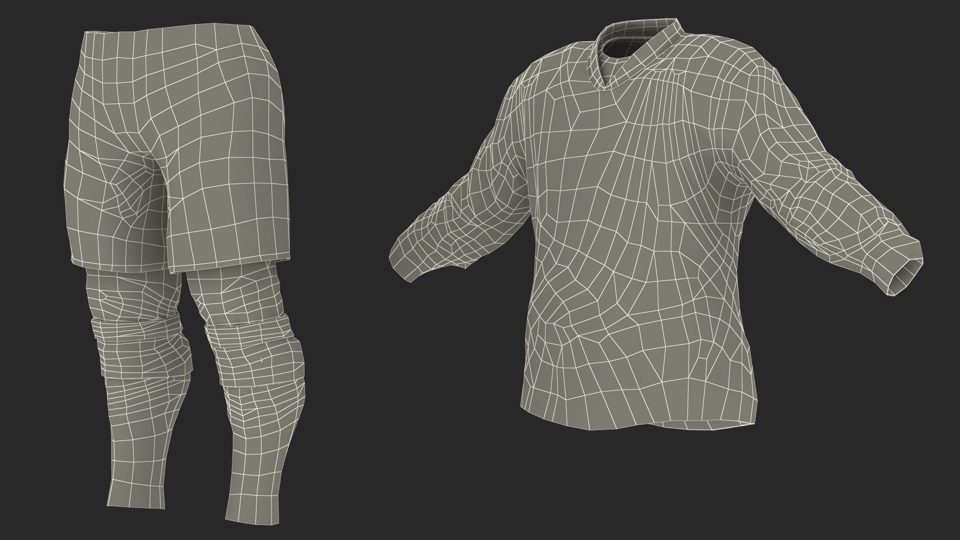 3D model Hockey Clothes Green