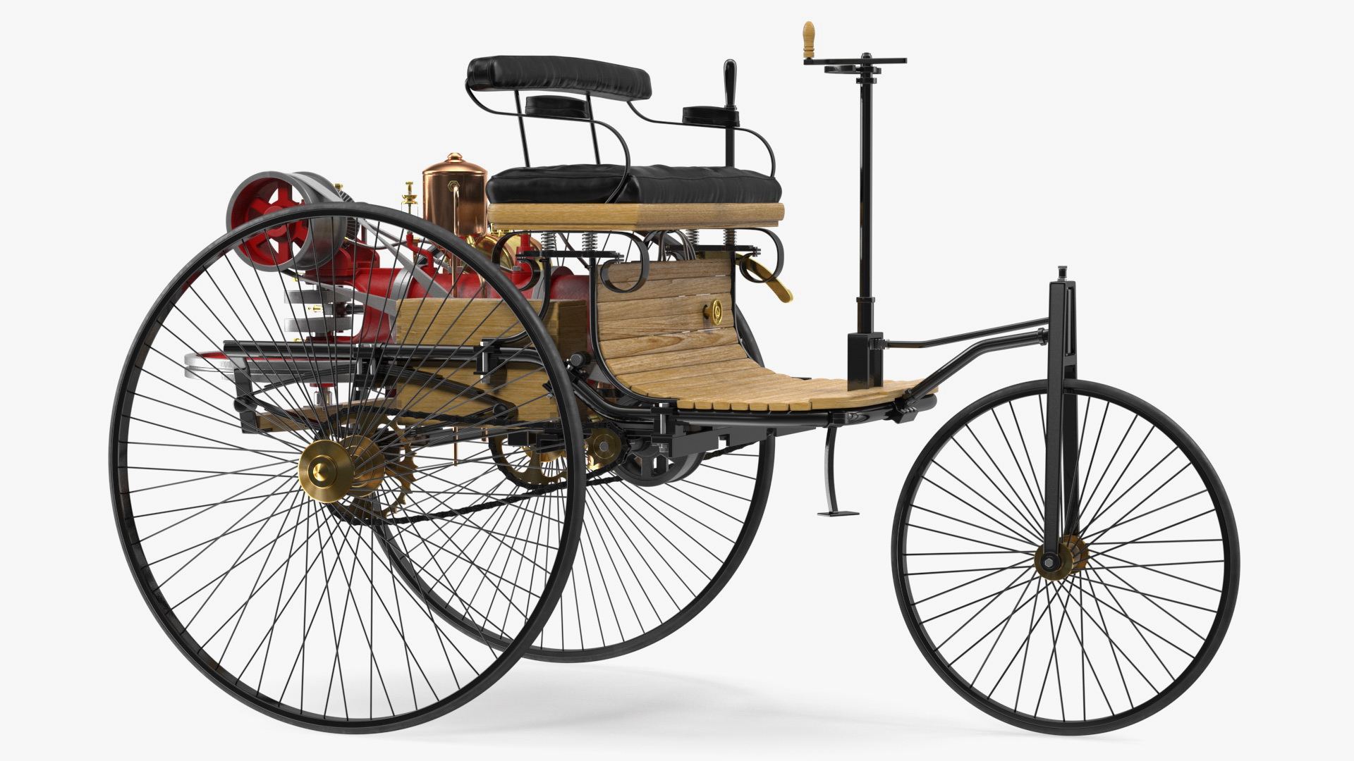 Benz Patent Motorwagen Rigged 3D model