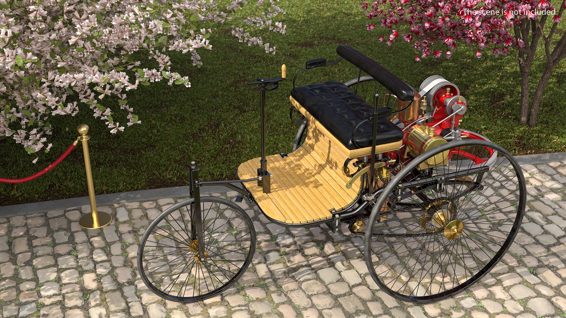 Benz Patent Motorwagen Rigged 3D model