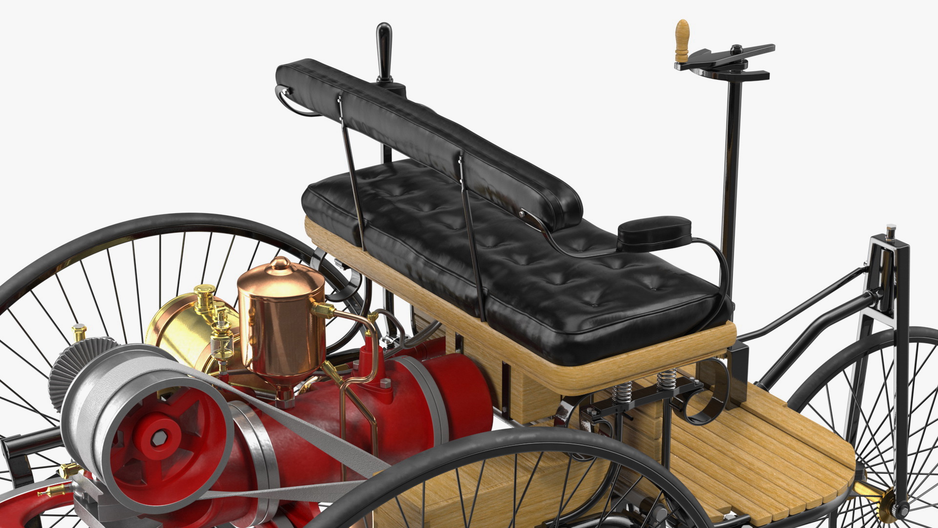 Benz Patent Motorwagen Rigged 3D model