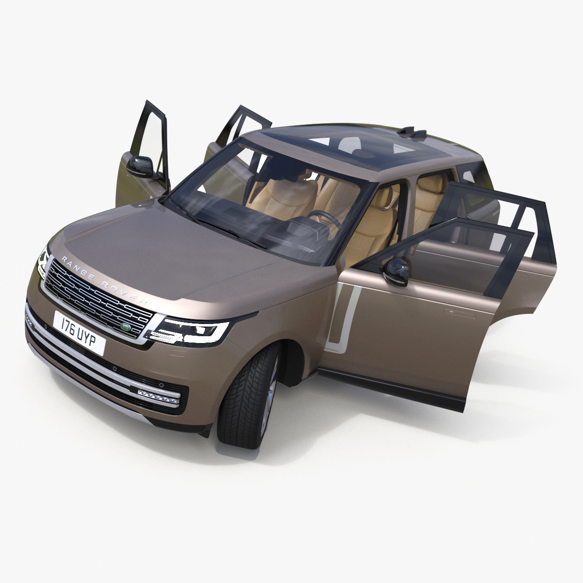 3D Range Rover 2022 Rigged model