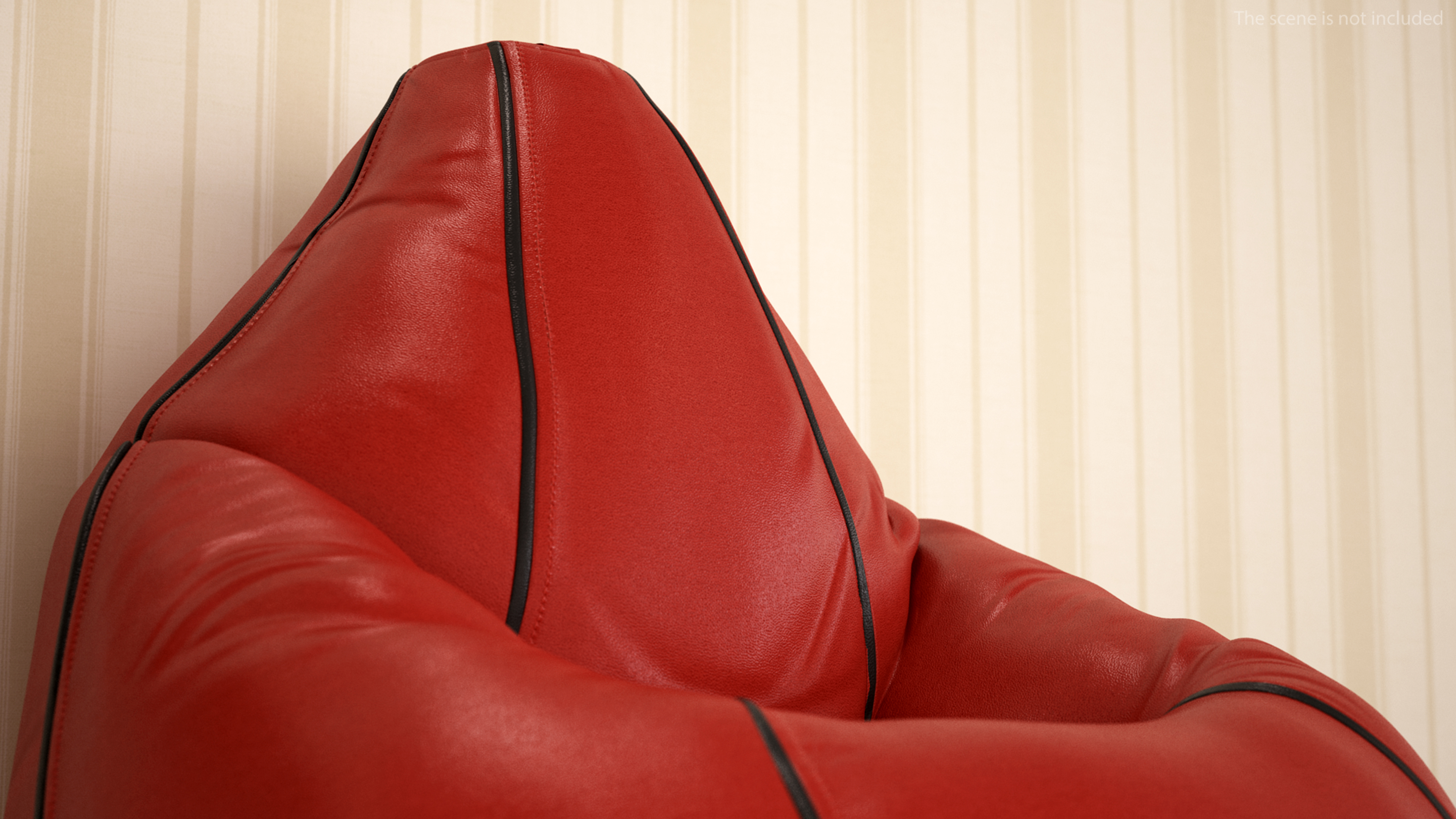 3D Sattva Red Sack-Chair