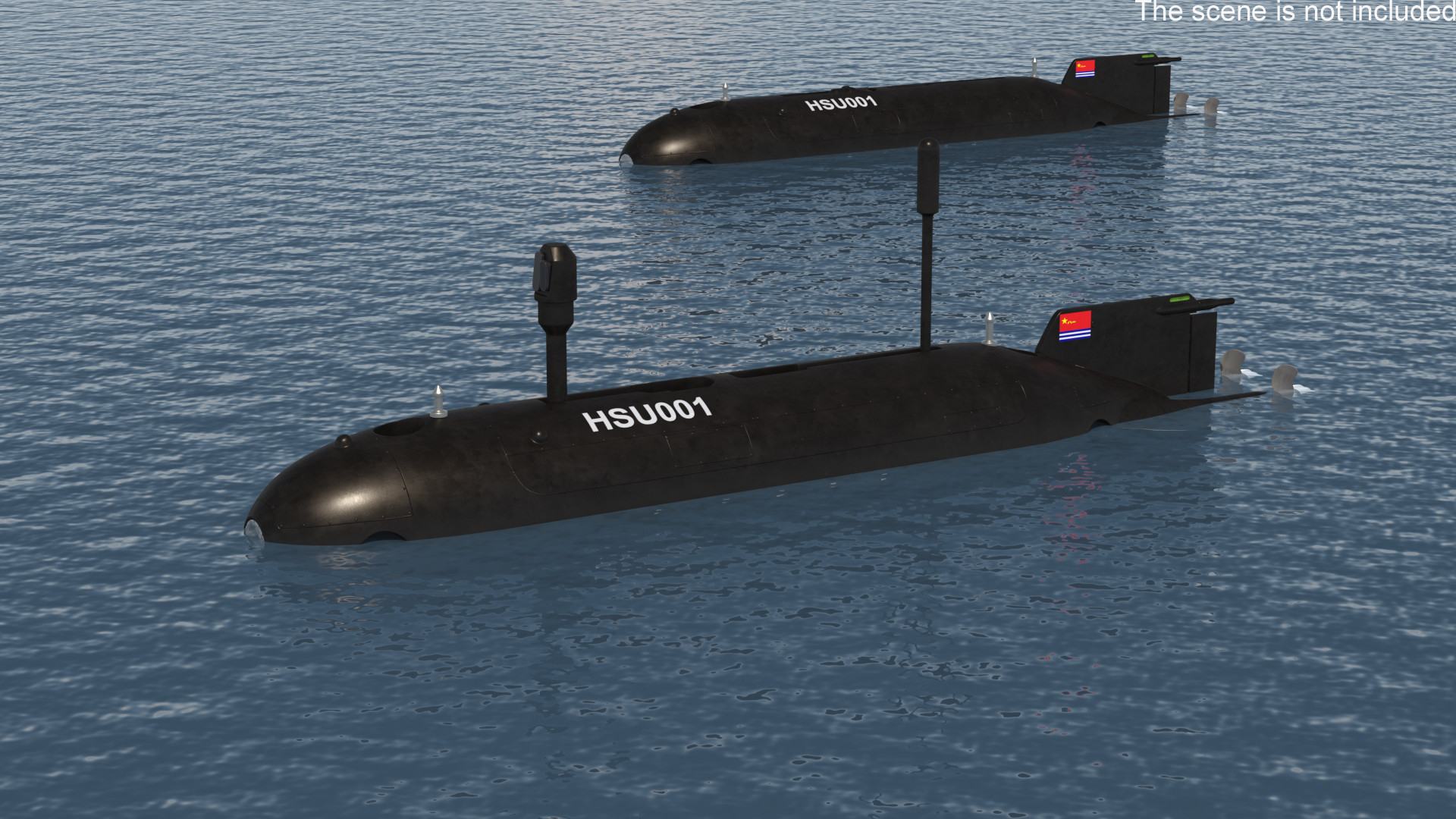 3D HSU 001 Chinese Submarine Drone