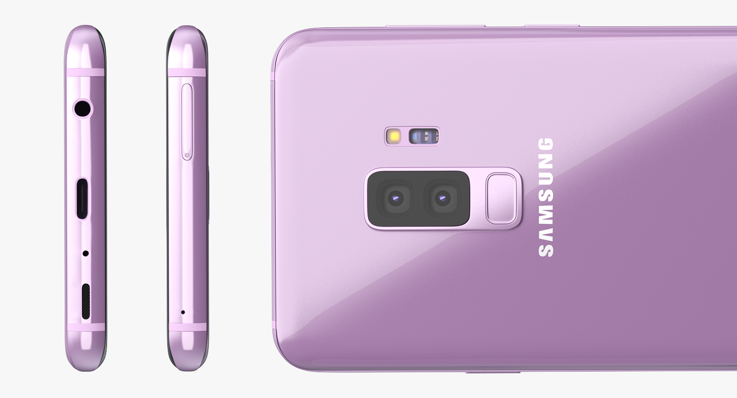 Samsung Galaxy S9 and S9 Plus Lilac Purple 3D