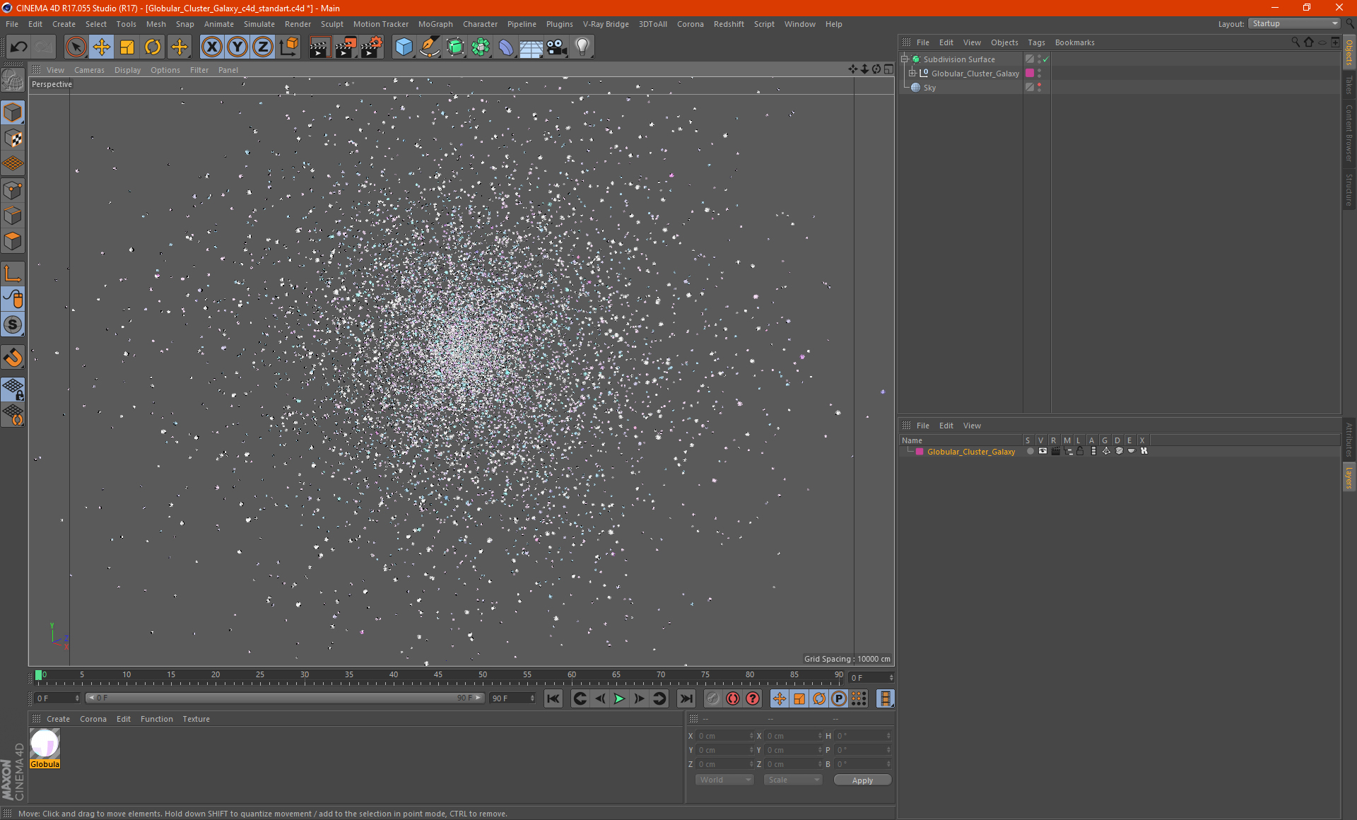 3D Globular Cluster Galaxy model