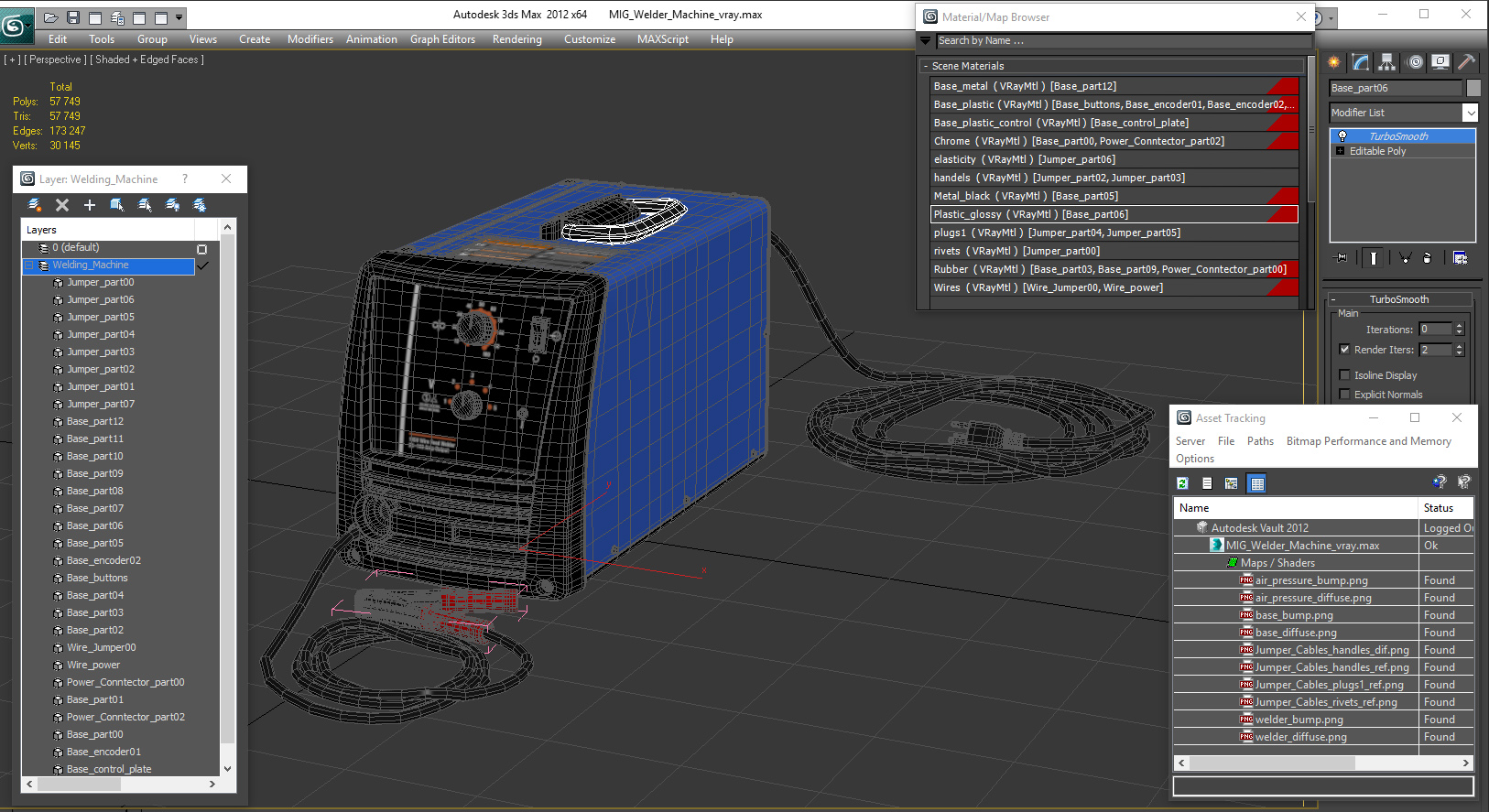 3D MIG Welder Machine model