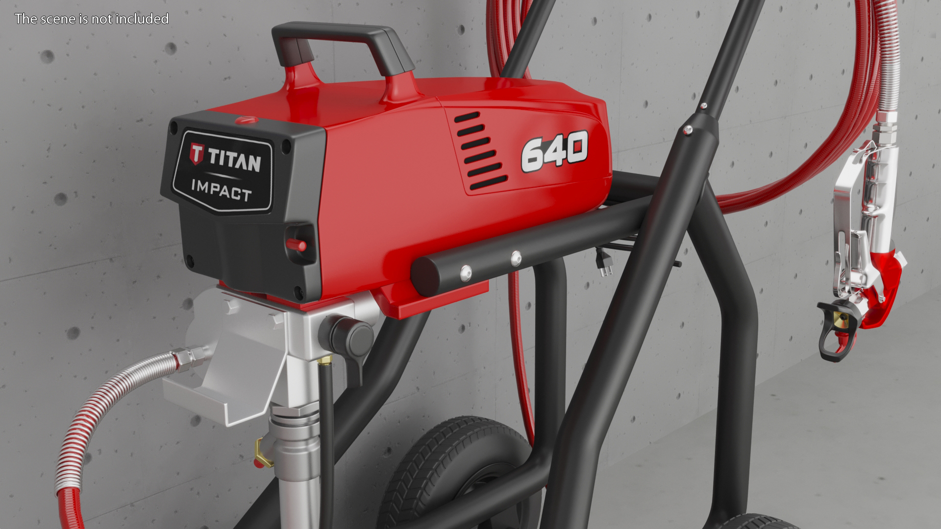 Titan Impact 640 Metal Airless Paint Sprayer 3D model