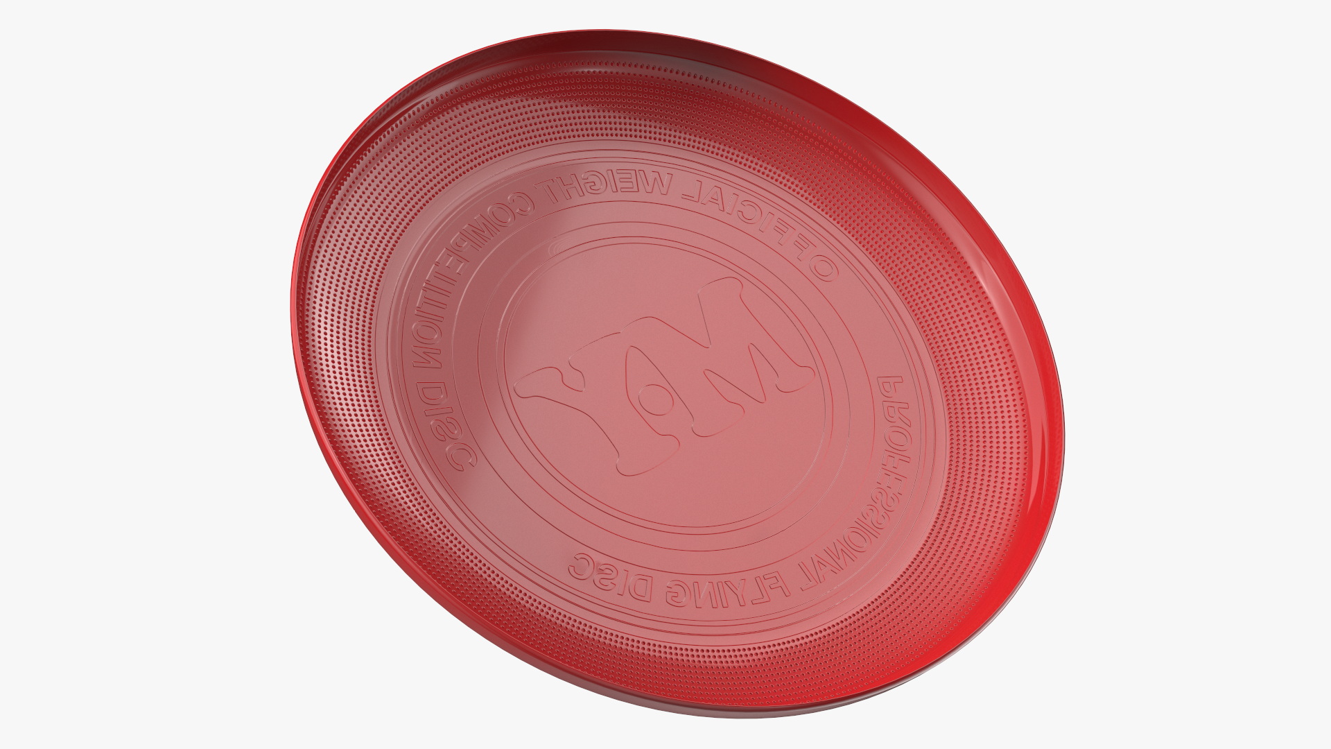 3D Professional Ultimate Frisbee Disc Red model