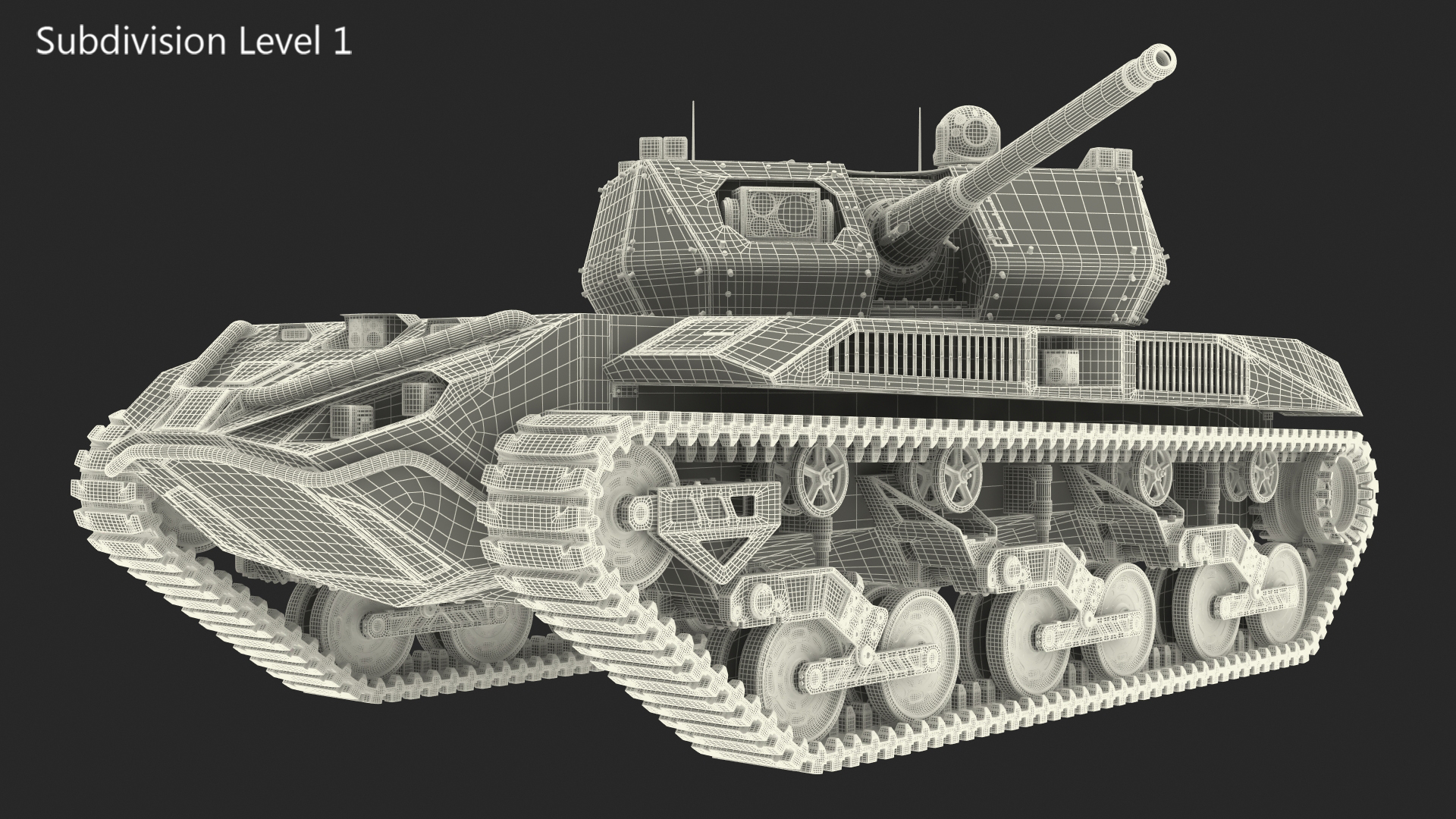 3D Robotic Electric Tank Camo Rigged model