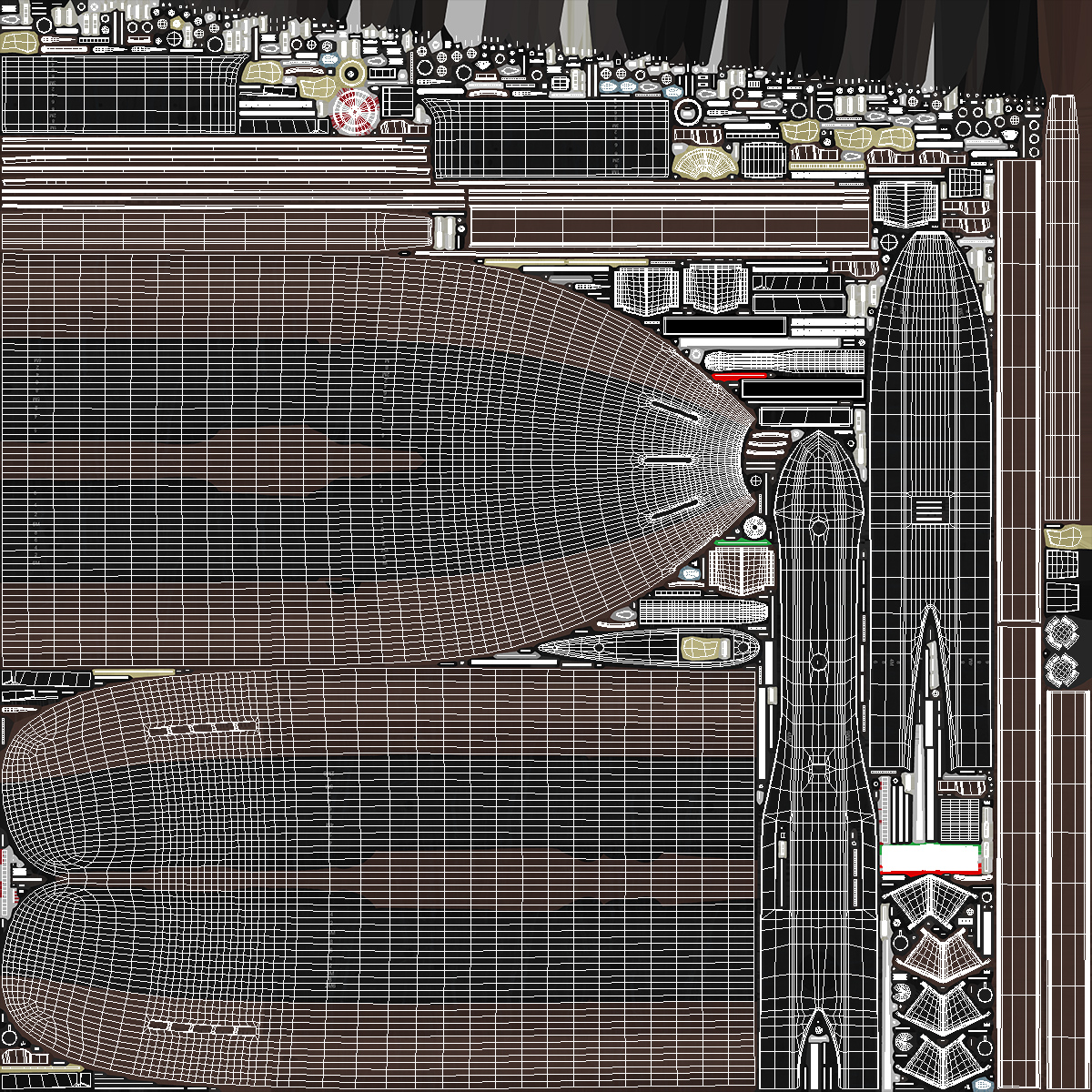 3D Iranian Fateh Semi Heavy Submarine Rigged