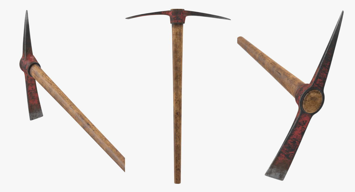 3D Large Pickaxe model