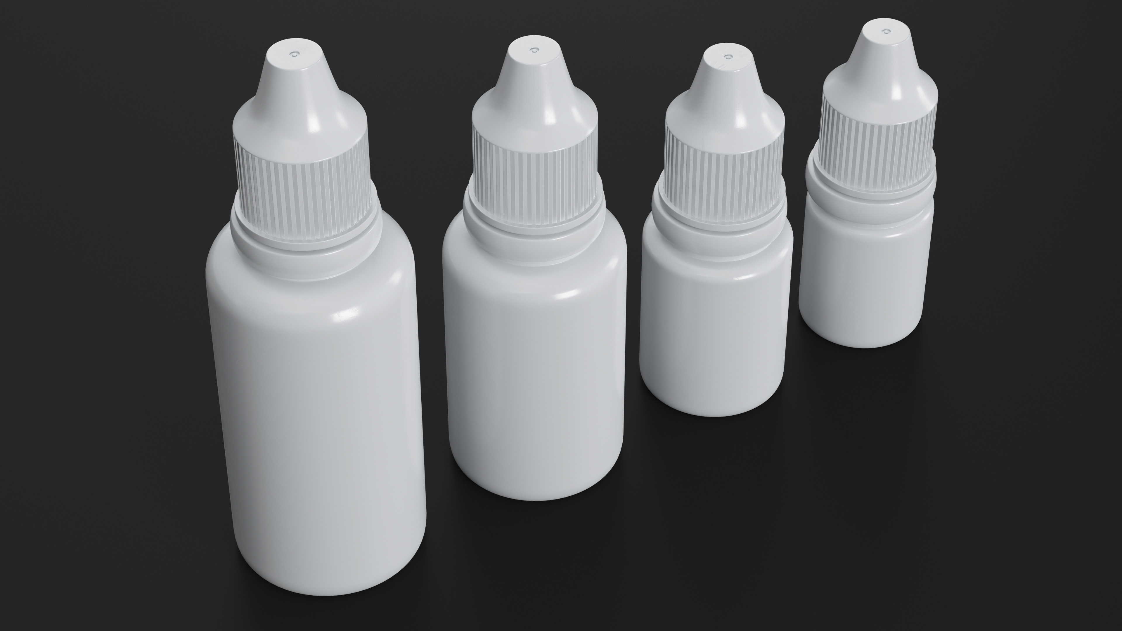 3D Plastic Dropper Bottles 5ml-30ml Set