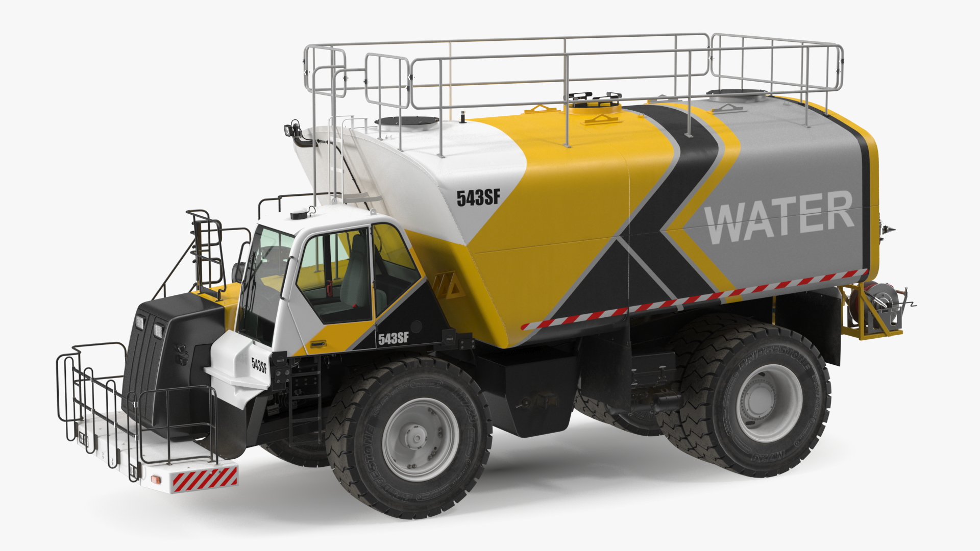 Construction Water Truck 3D model