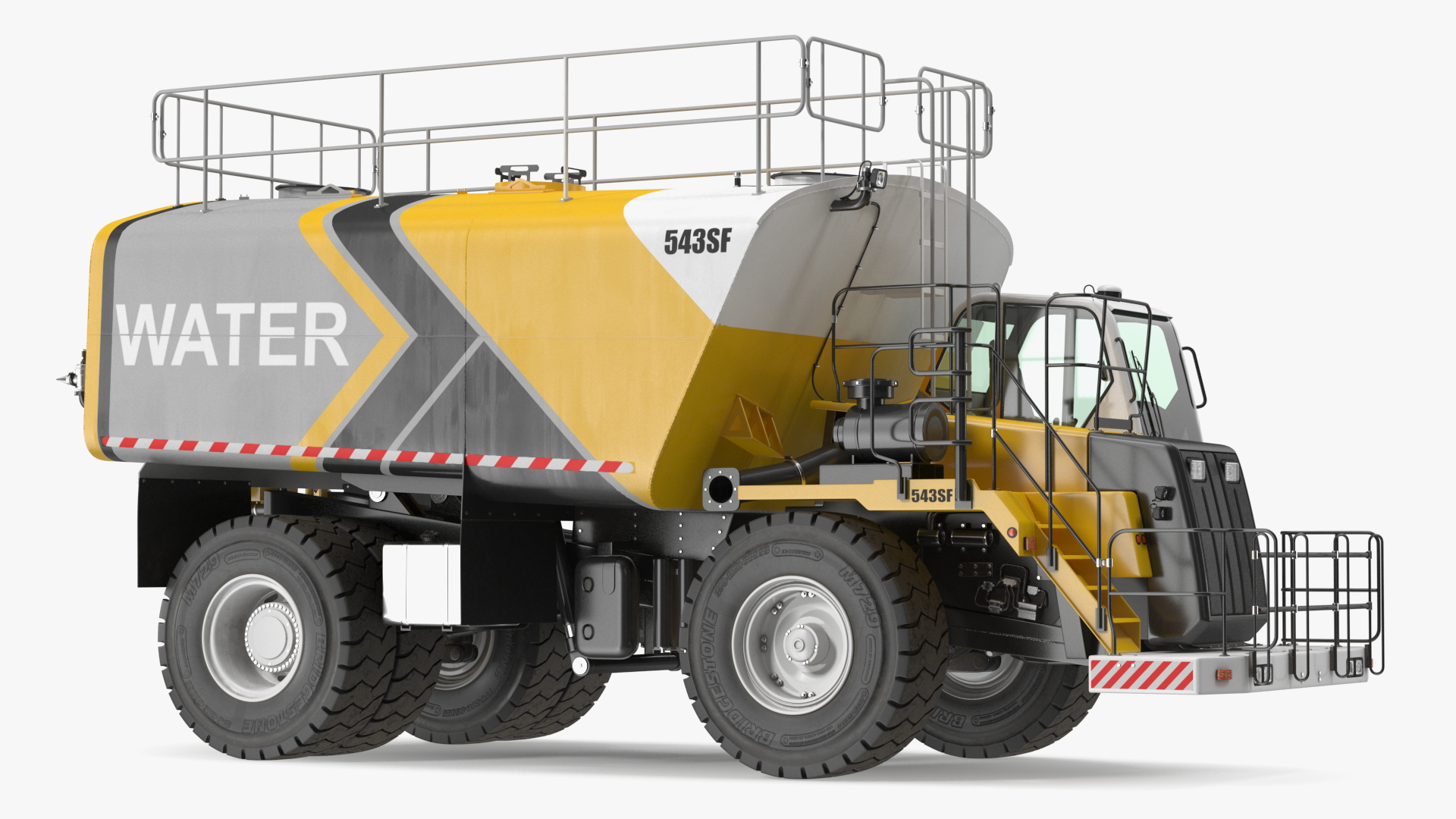 Construction Water Truck 3D model