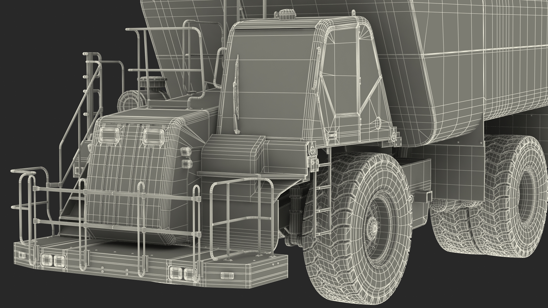 Construction Water Truck 3D model