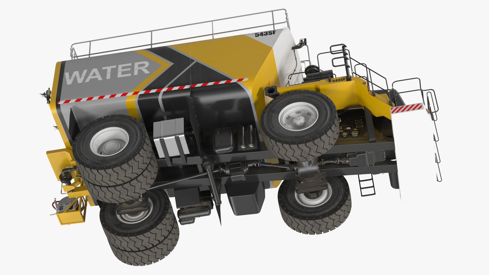 Construction Water Truck 3D model