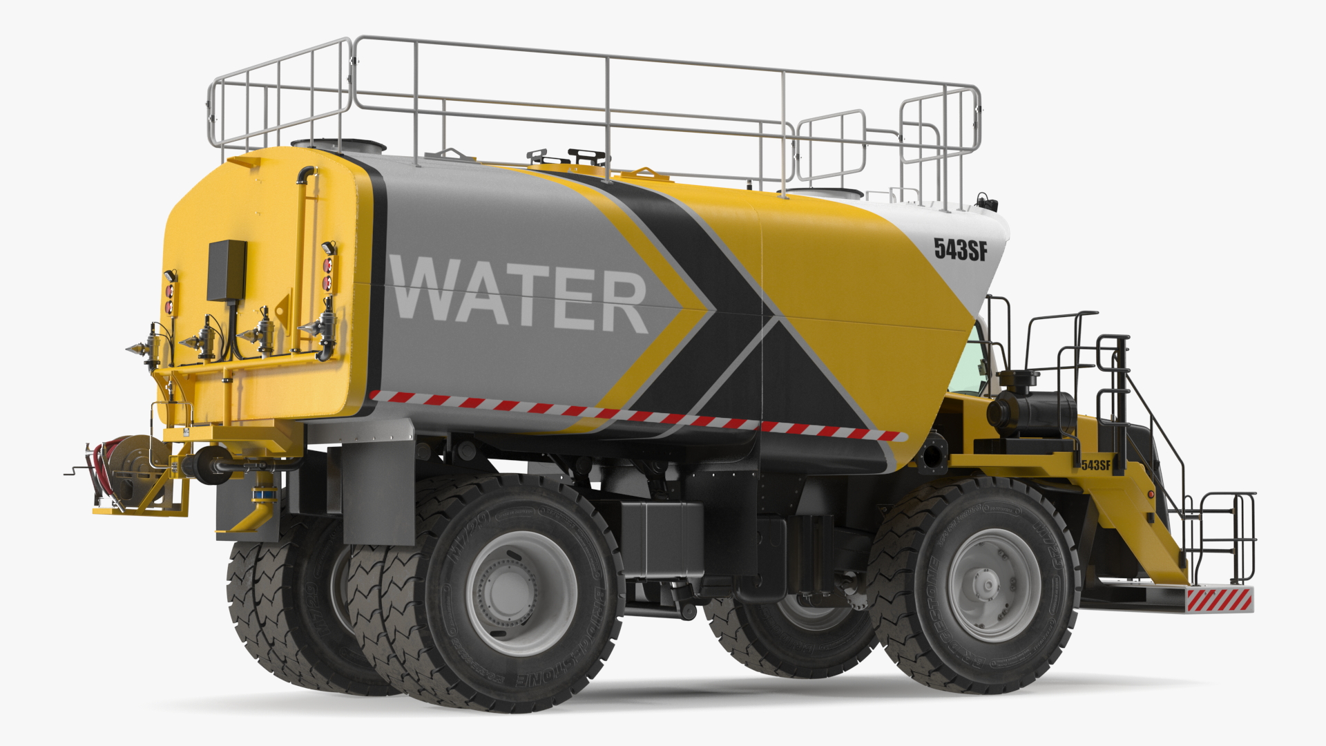 Construction Water Truck 3D model