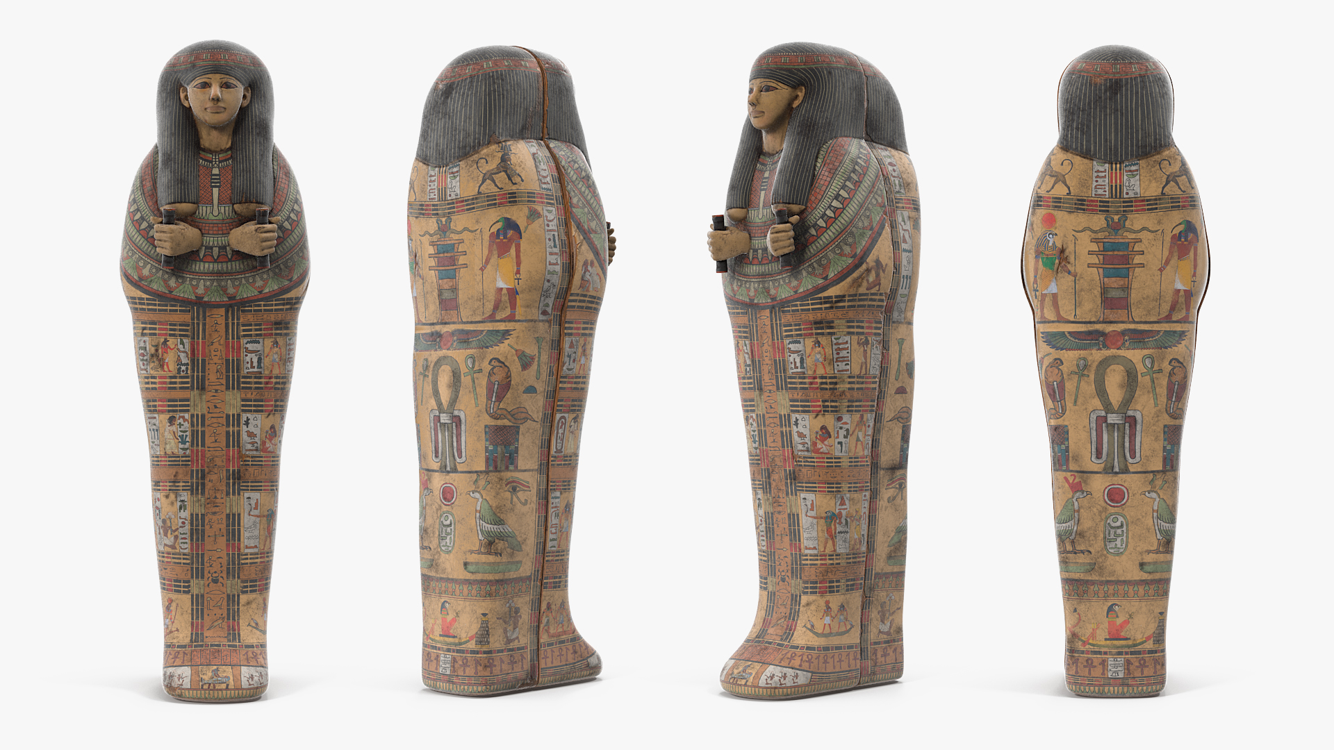 3D Ancient Egyptian Coffin model