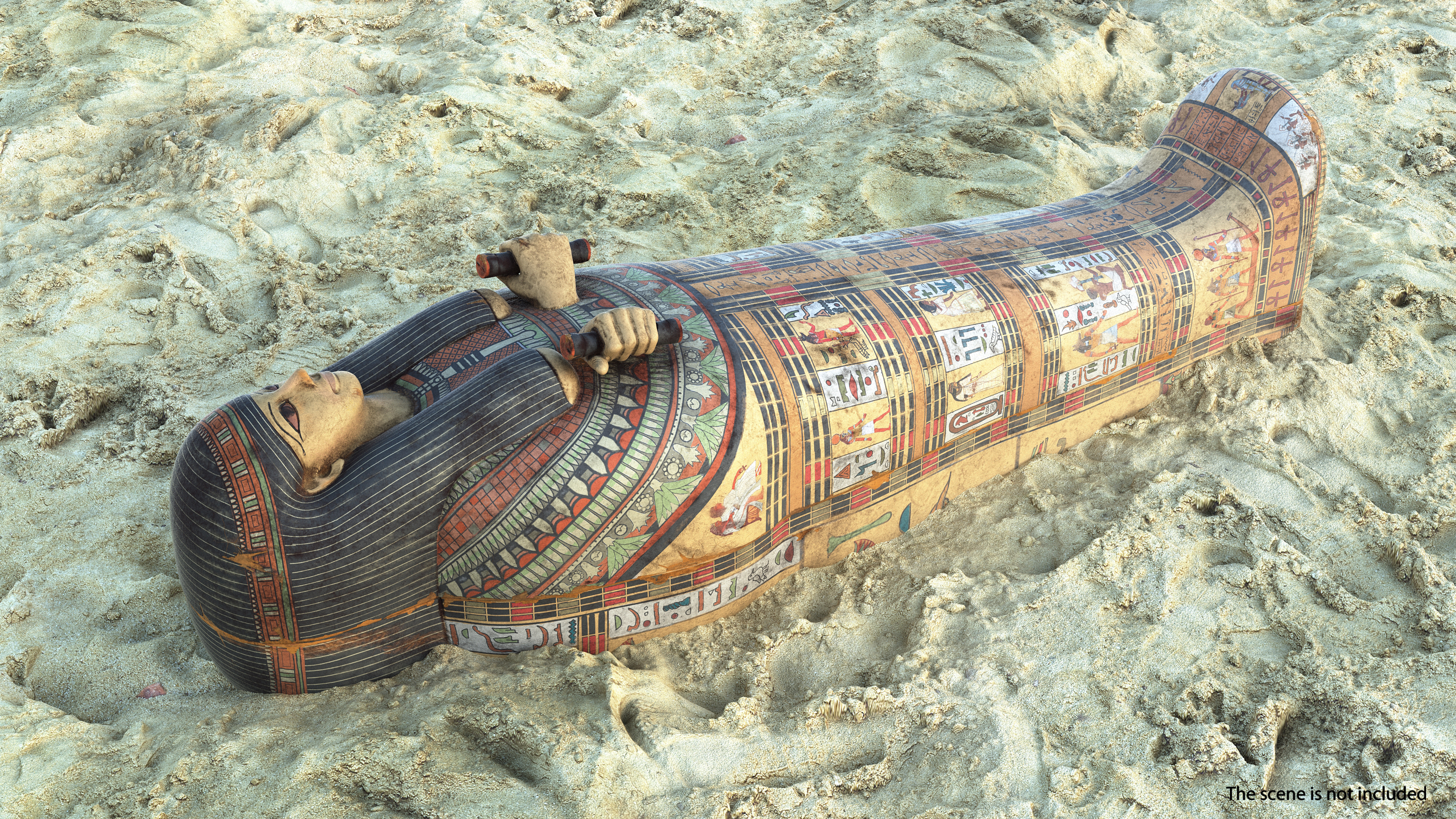 3D Ancient Egyptian Coffin model