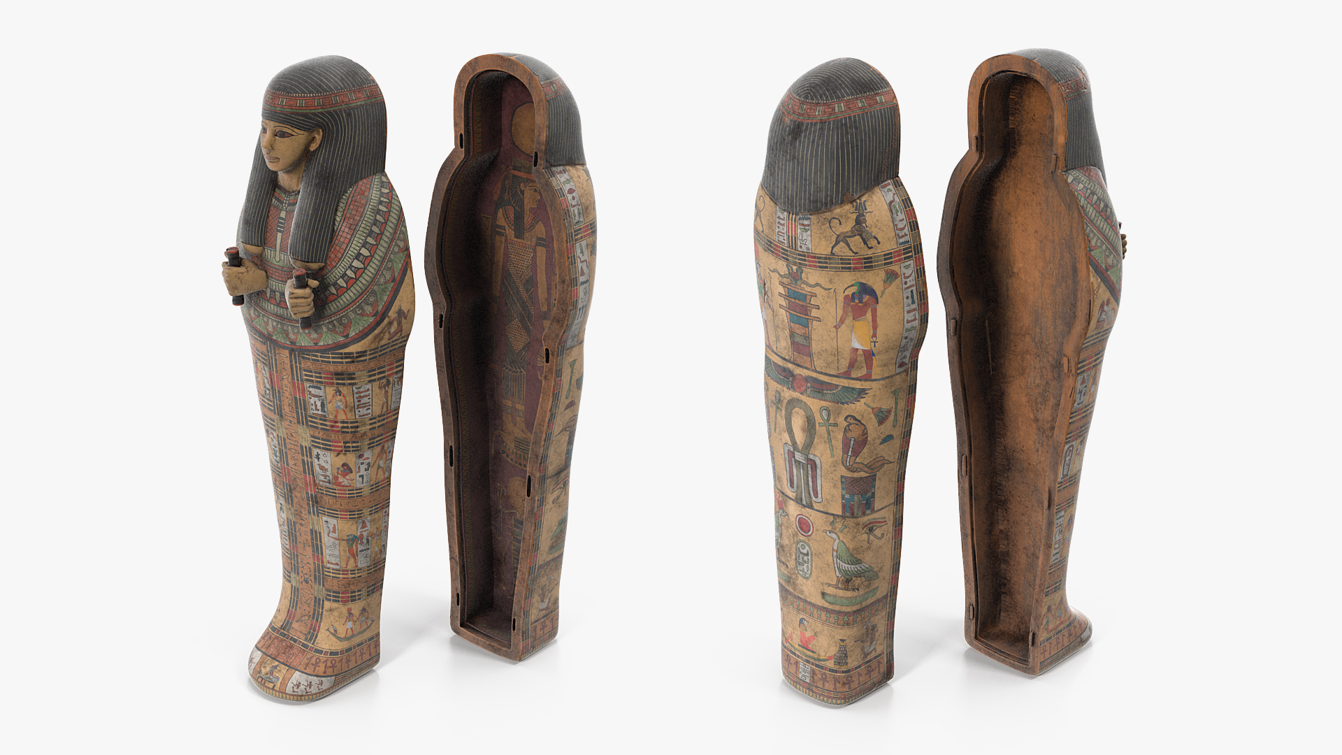 3D Ancient Egyptian Coffin model