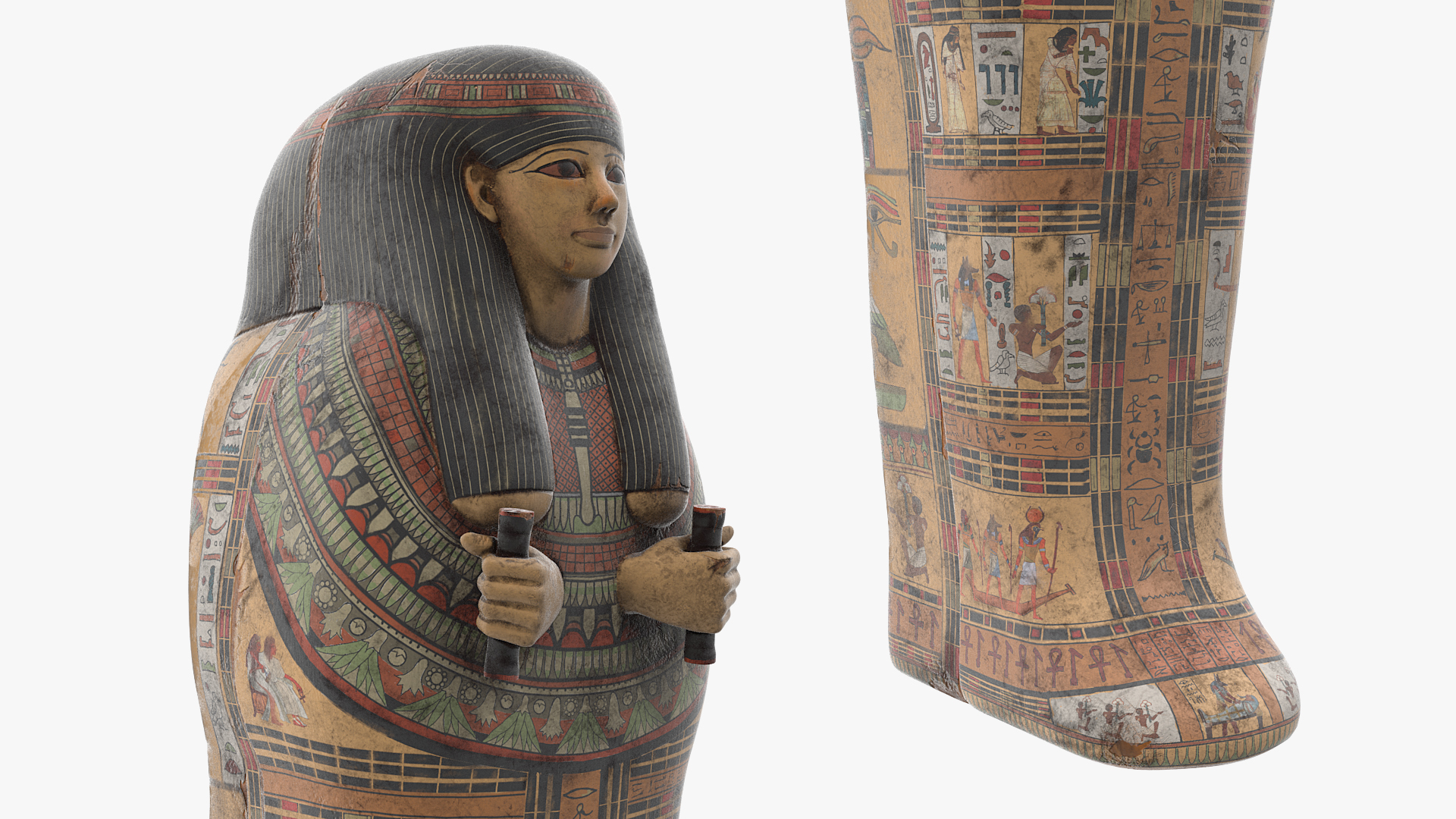 3D Ancient Egyptian Coffin model