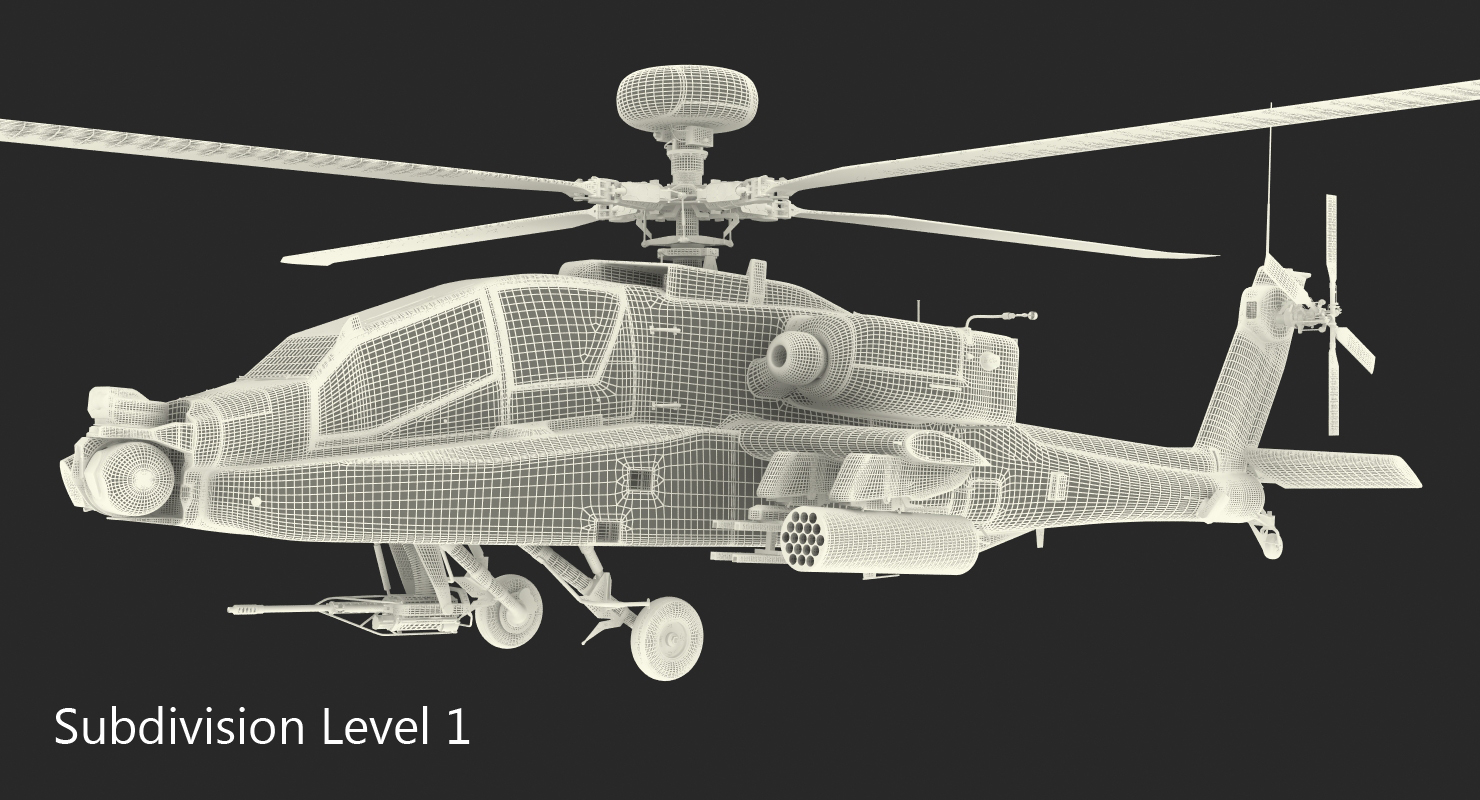 3D AH 64D Apache Longbow