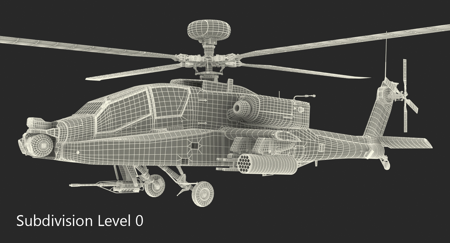 3D AH 64D Apache Longbow