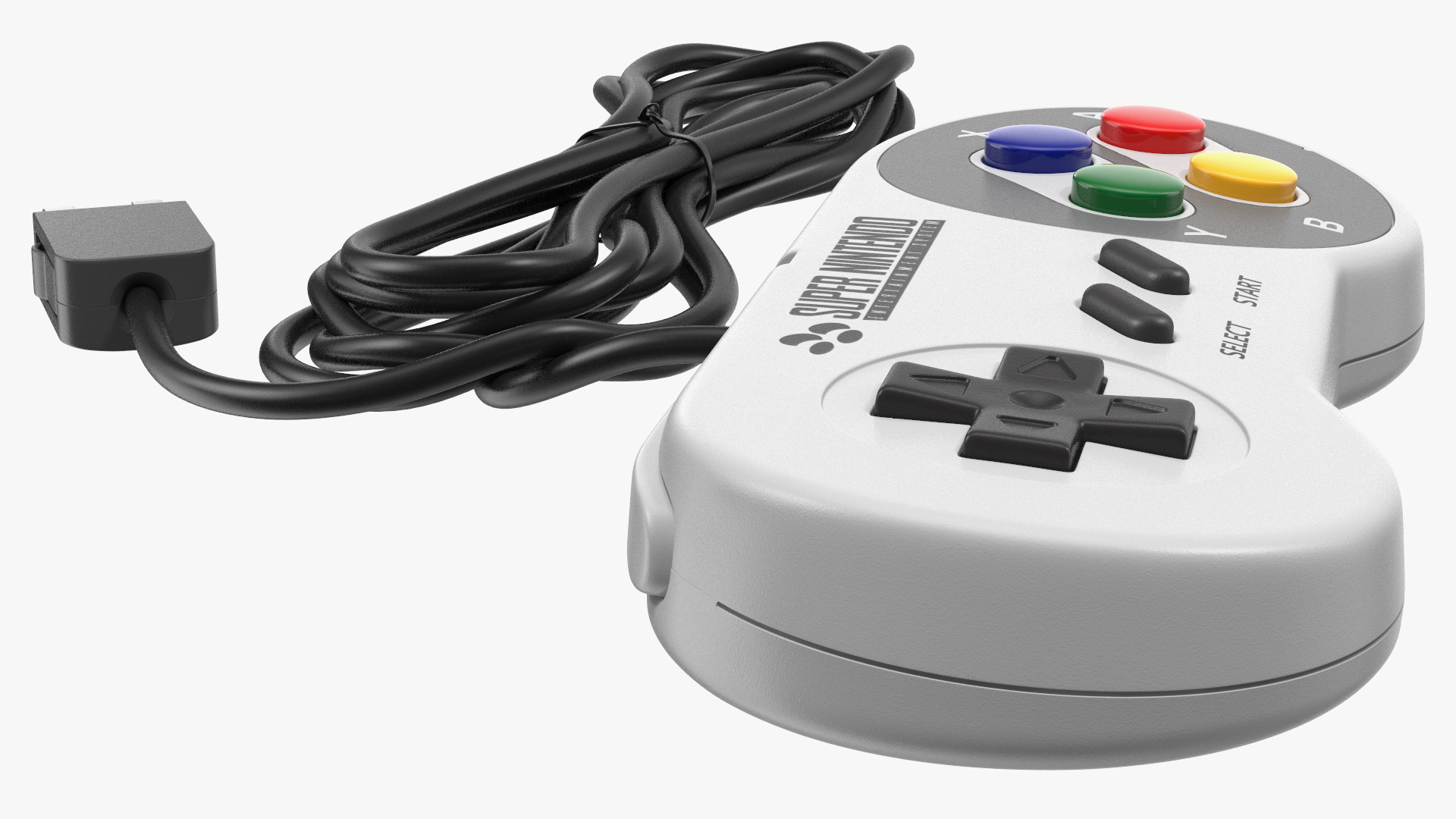 Super Nintendo Entertainment System Video Game Console 3D model