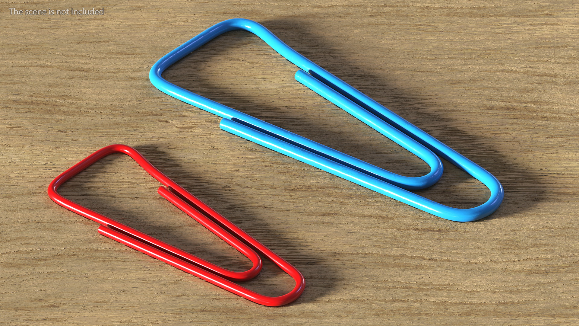 3D Paper Clip Triangular Shape Color model