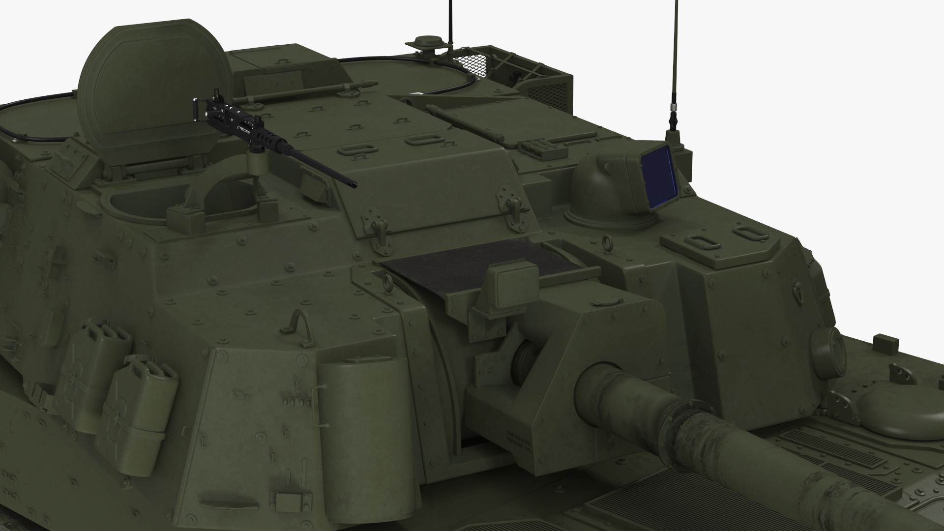 Military Howitzer M109A7 Paladin Rigged 3D model