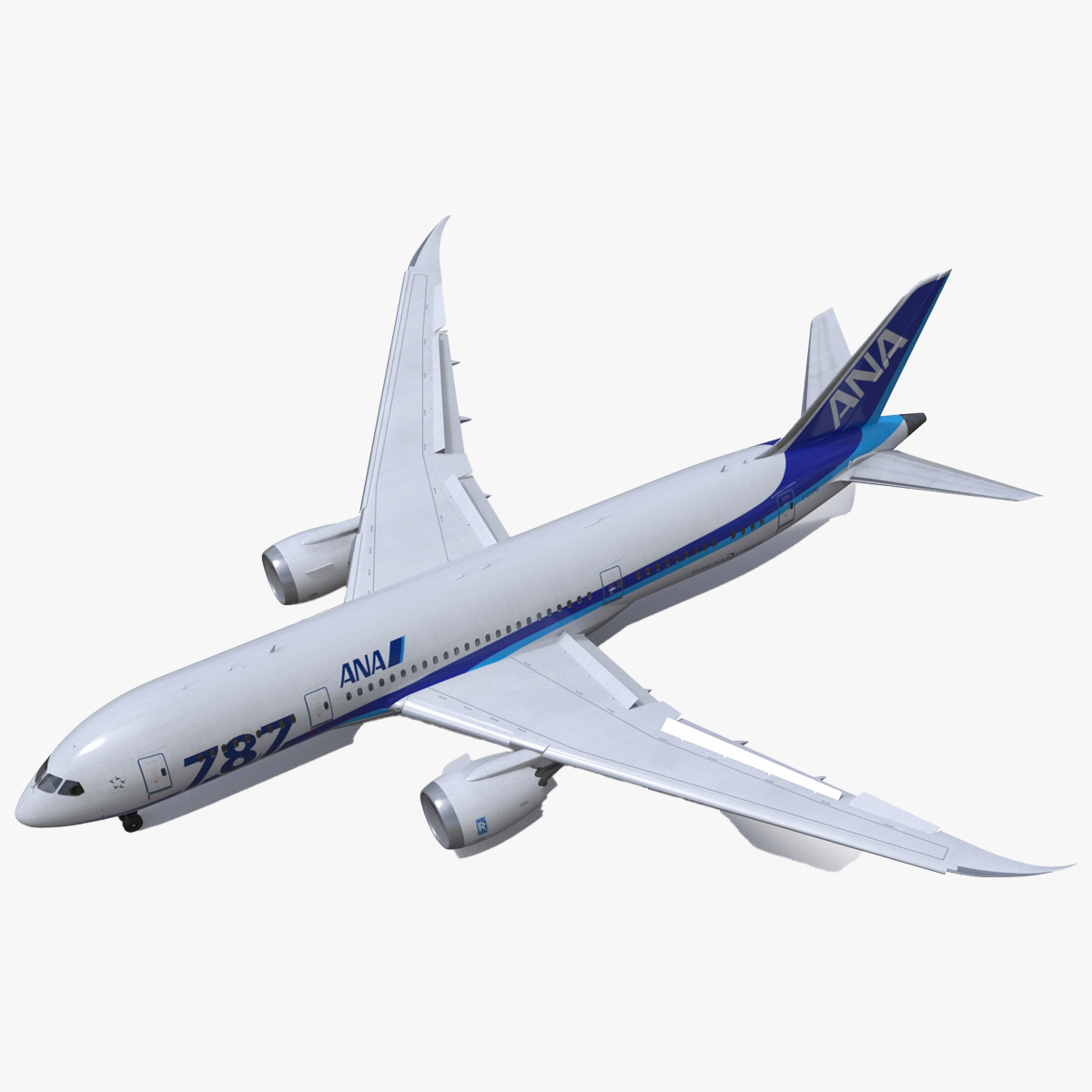 3D model Boeing 787-8 Dreamliner ANA Livery Rigged for Maya