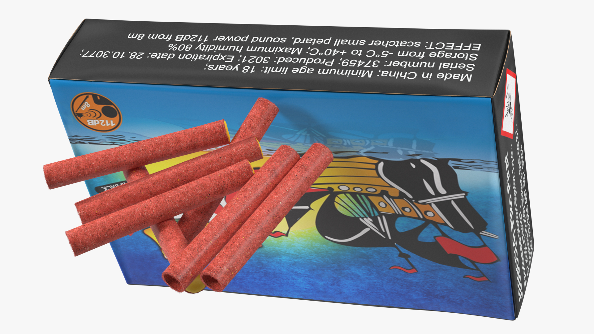 Fireworks Piko Rocket Box Fur 3D model