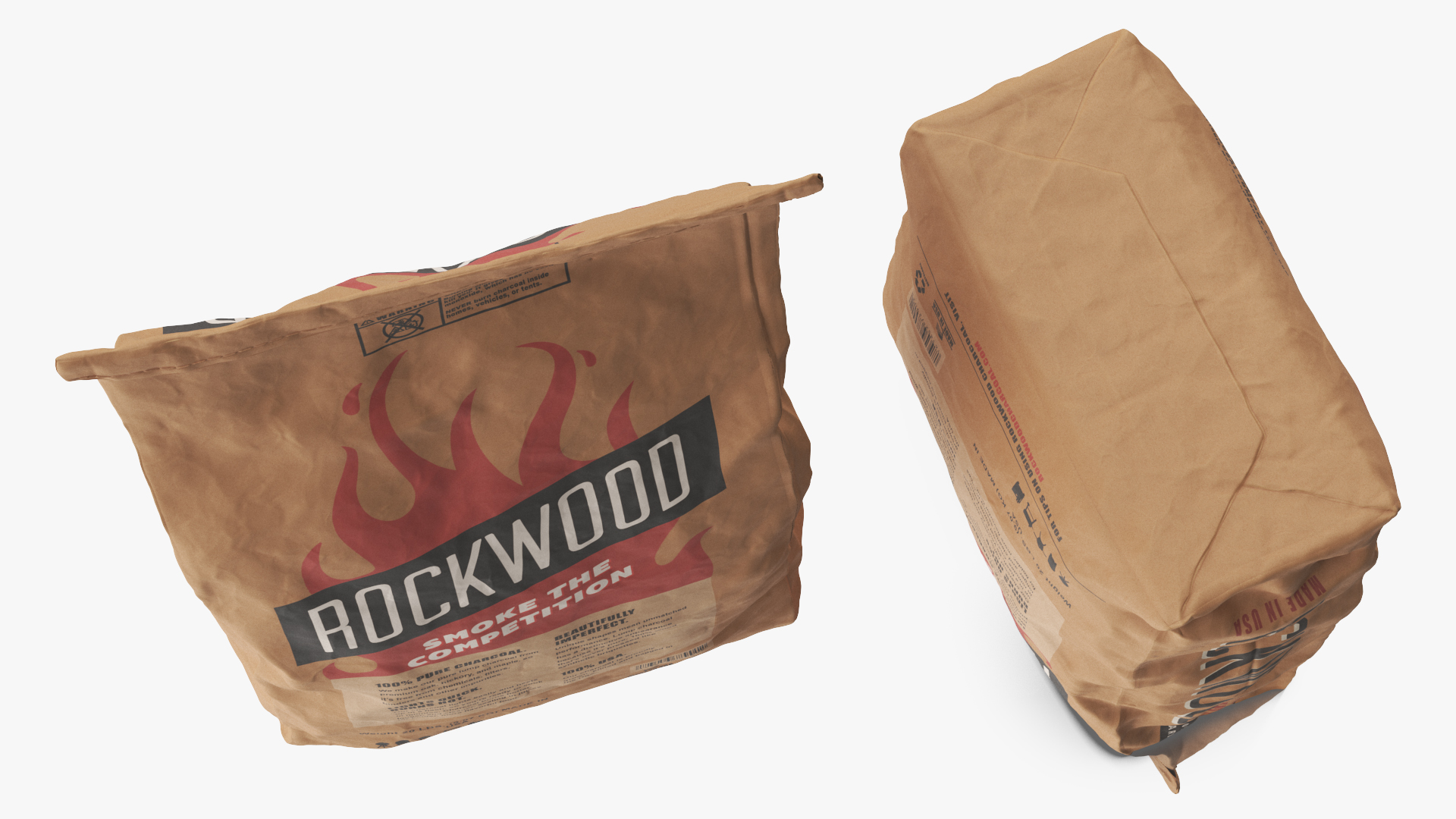 3D Charcoal Bag Rockwood Closed model