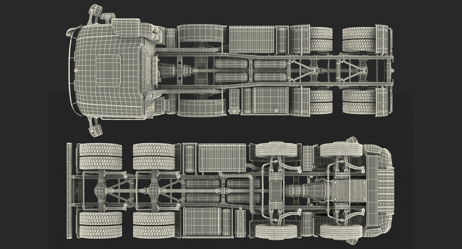 3D Heavy Utility Truck 8X8 model