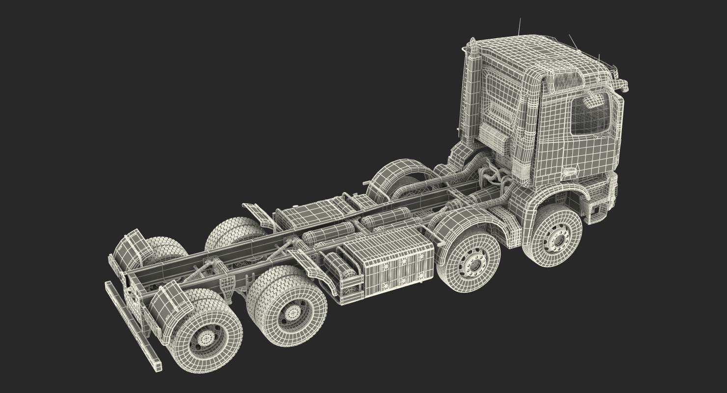 3D Heavy Utility Truck 8X8 model