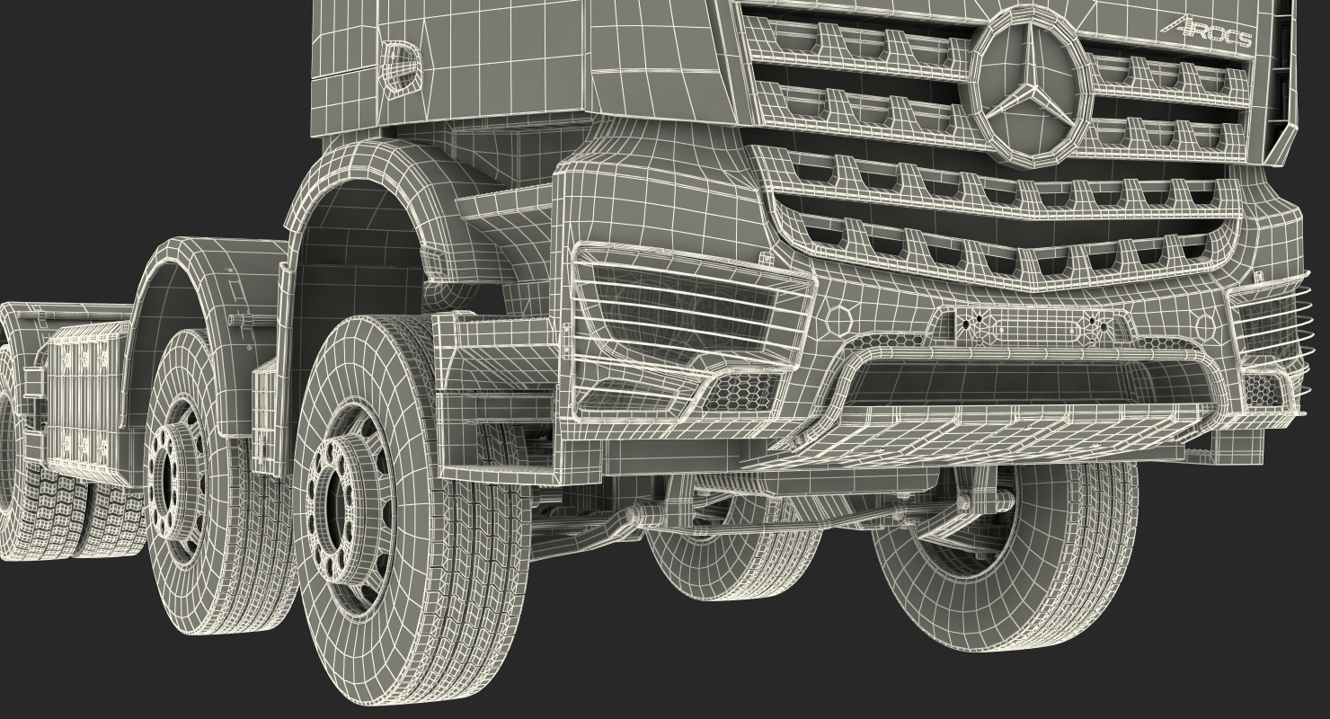 3D Heavy Utility Truck 8X8 model