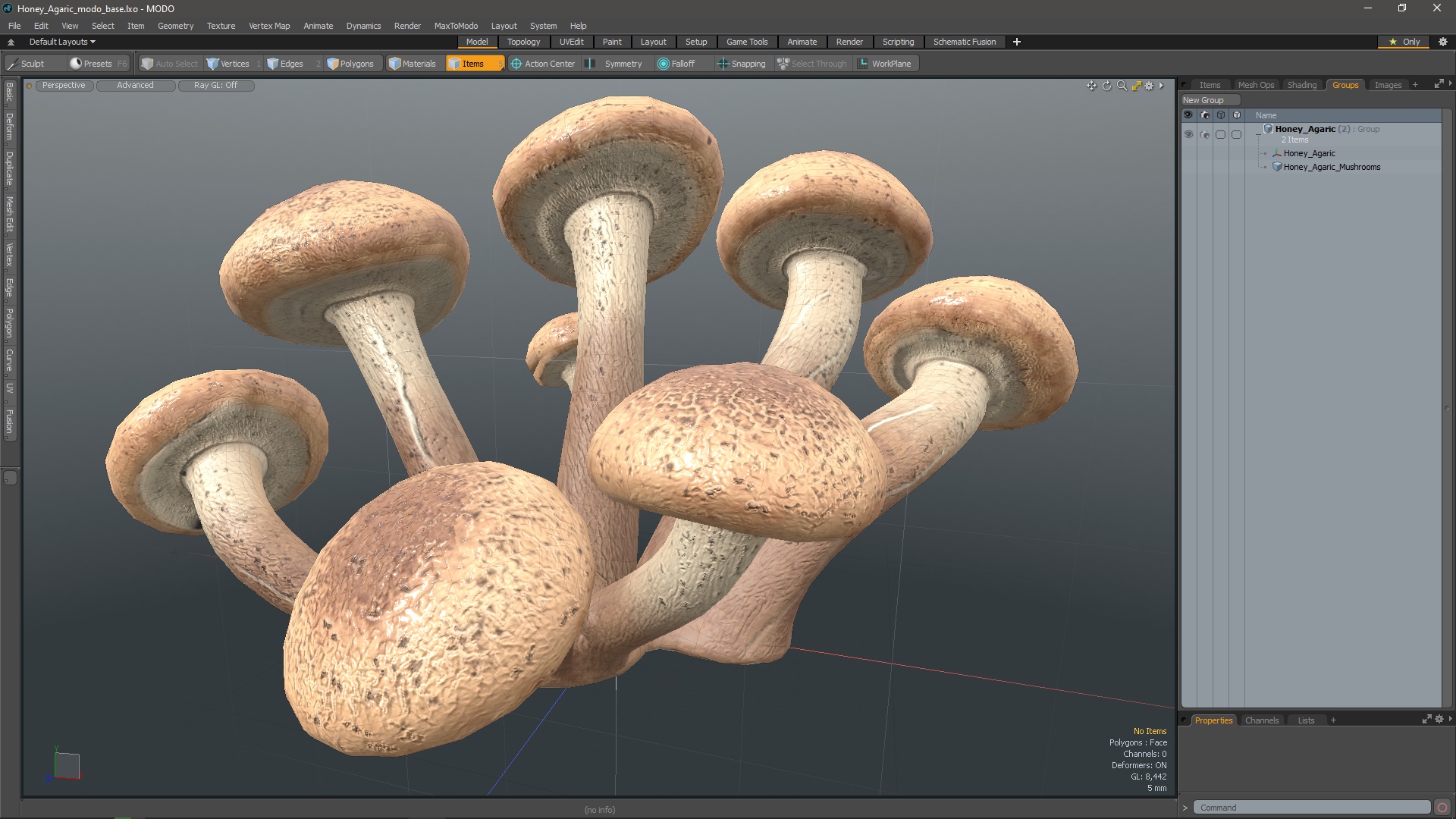 Honey Agaric 3D