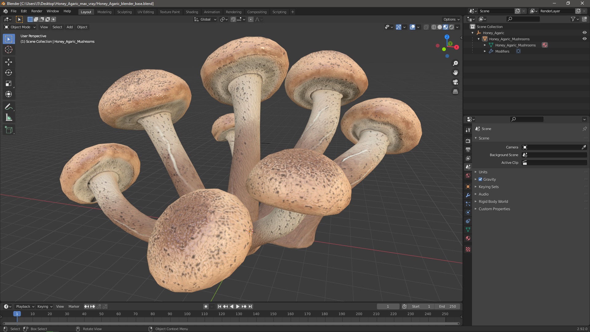 Honey Agaric 3D