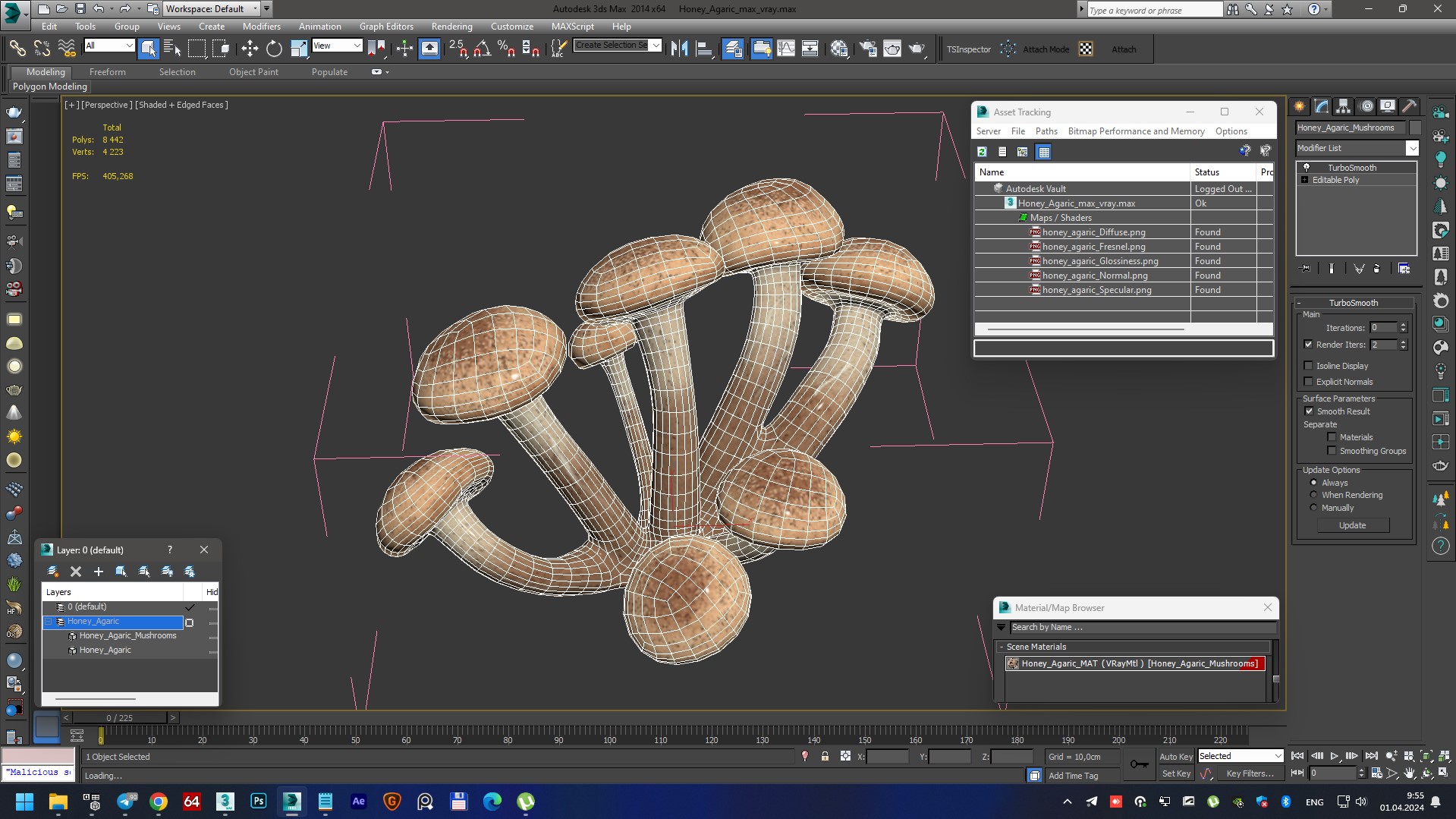 Honey Agaric 3D