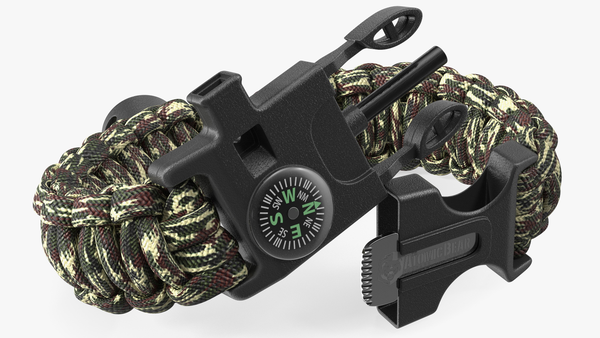 3D model Atomic Bear Cobra Survival Bracelet Camo