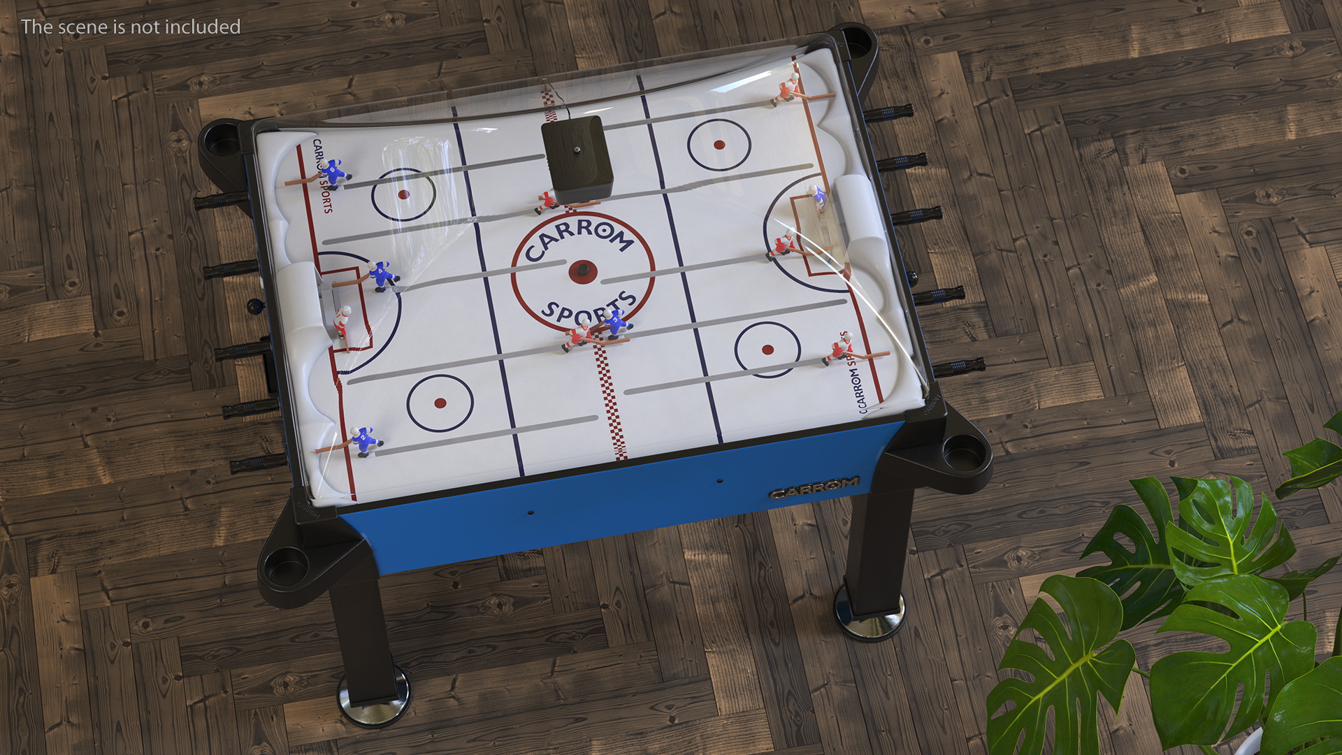 Carrom Signature Stick Hockey Table Rigged 3D